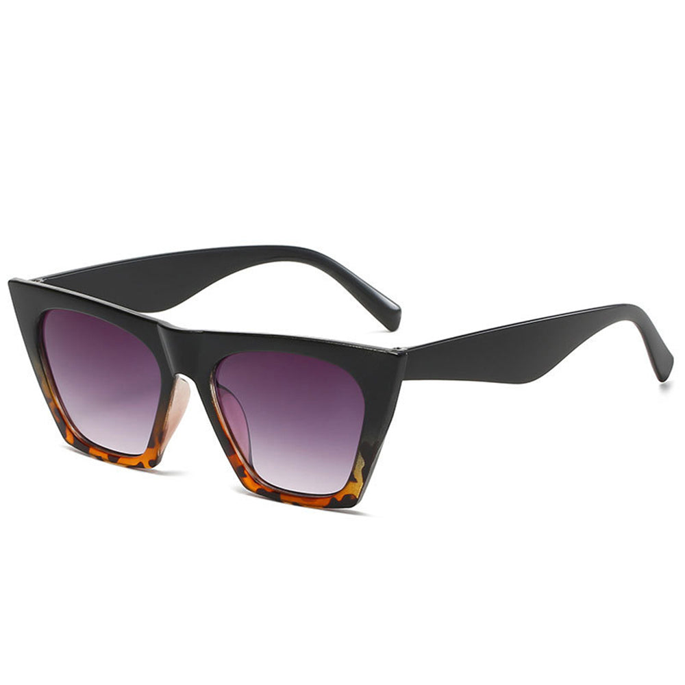 Techsuit - Μόδα > Αξεσουάρ > Γυαλιά Ηλίου (5154) - for Women, PC Frame and Lens, Square - Black / Leopard / Gray