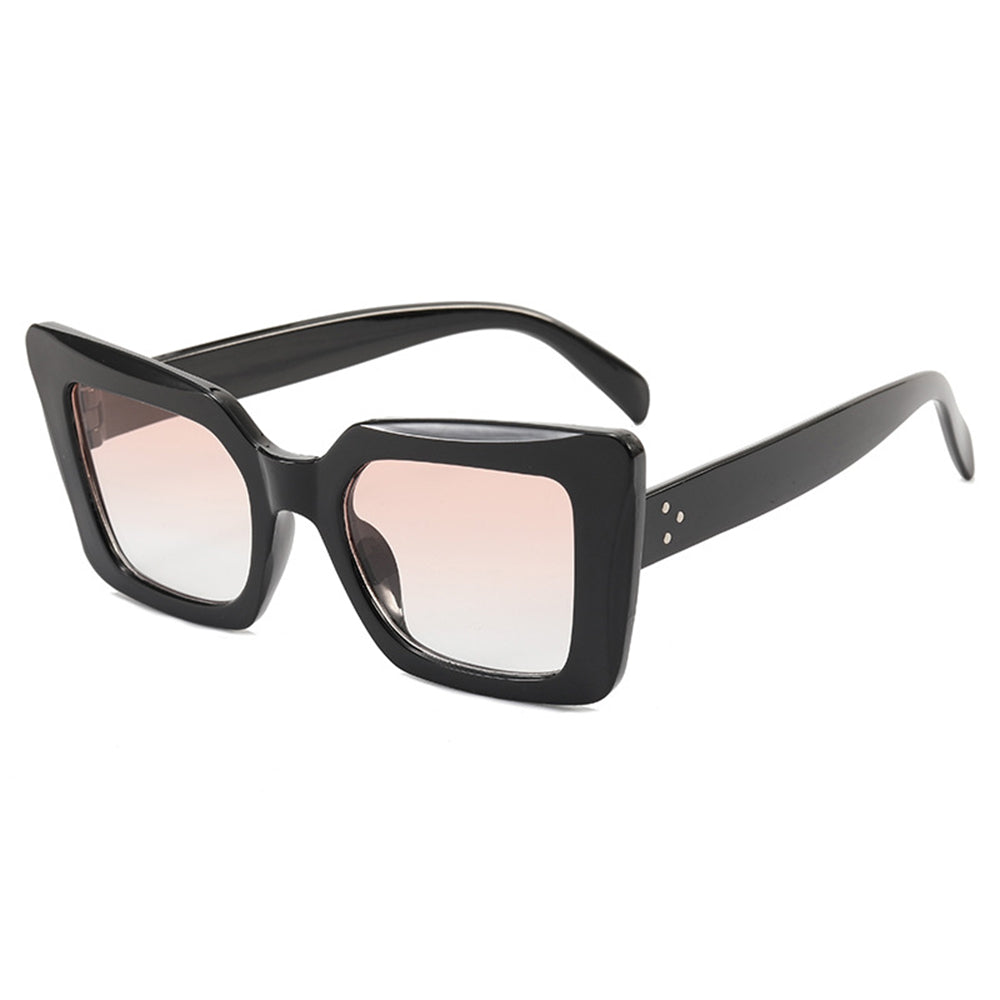 Techsuit - Μόδα > Αξεσουάρ > Γυαλιά Ηλίου (5277) - for Women with PC Frame and Lens, Square Shape - Black / Pink