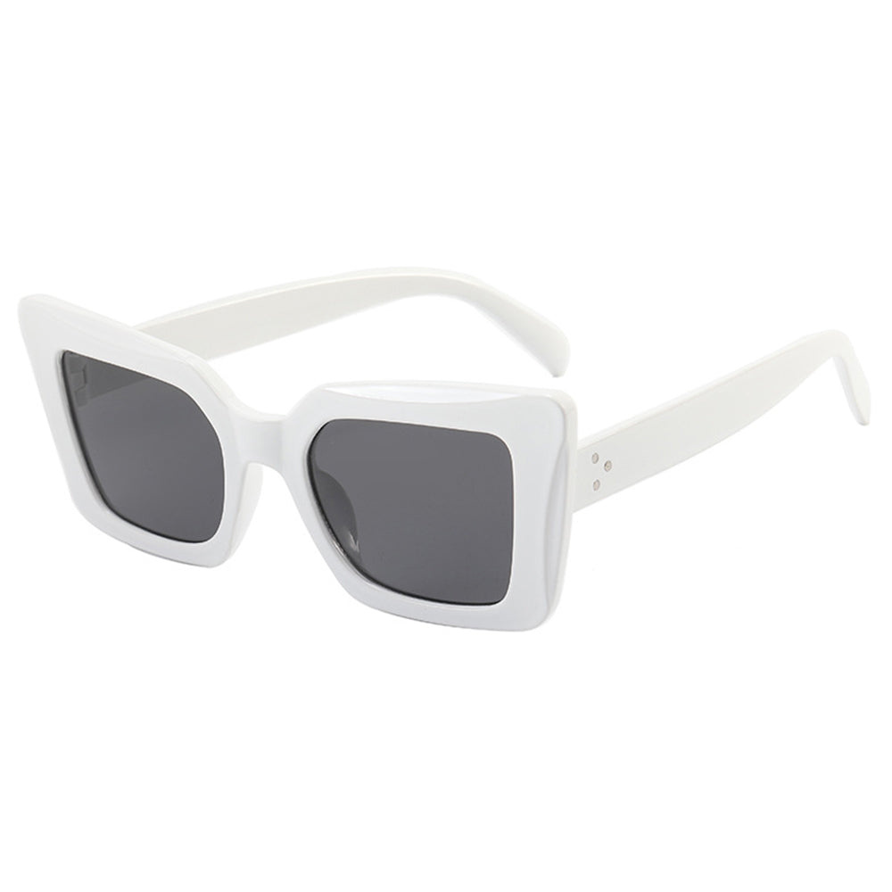Techsuit - Μόδα > Αξεσουάρ > Γυαλιά Ηλίου (5277) - for Women with PC Frame and Lens, Square Shape - White / Gray