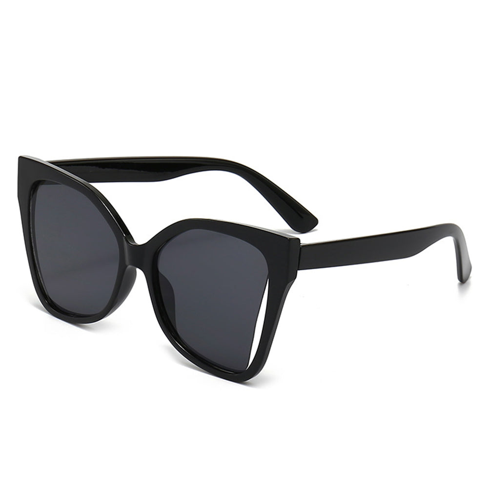 Techsuit - Μόδα > Αξεσουάρ > Γυαλιά Ηλίου (5335) - for Women with PC Frame and Lens, Butterfly Shape - Black / Gray