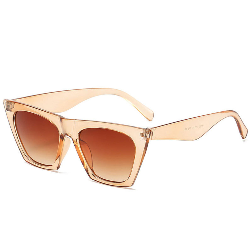 Techsuit - Μόδα > Αξεσουάρ > Γυαλιά Ηλίου (5154) - for Women, PC Frame and Lens, Square - Champagne / Brown