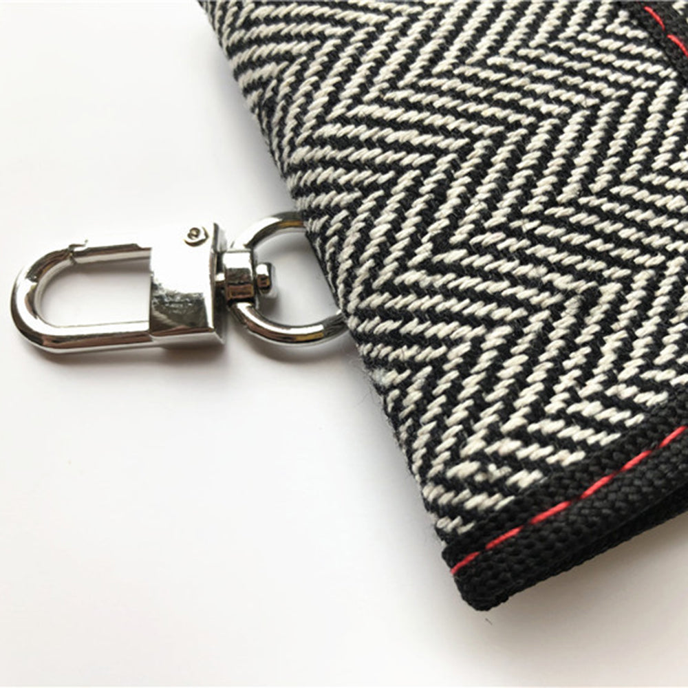 Techsuit - RFID Anti-Theft (AF1) - for Cards & Keys, Waterproof Leather, Metal Hybrid Fibre, EMF Blocker, 12.5x9 - Beige