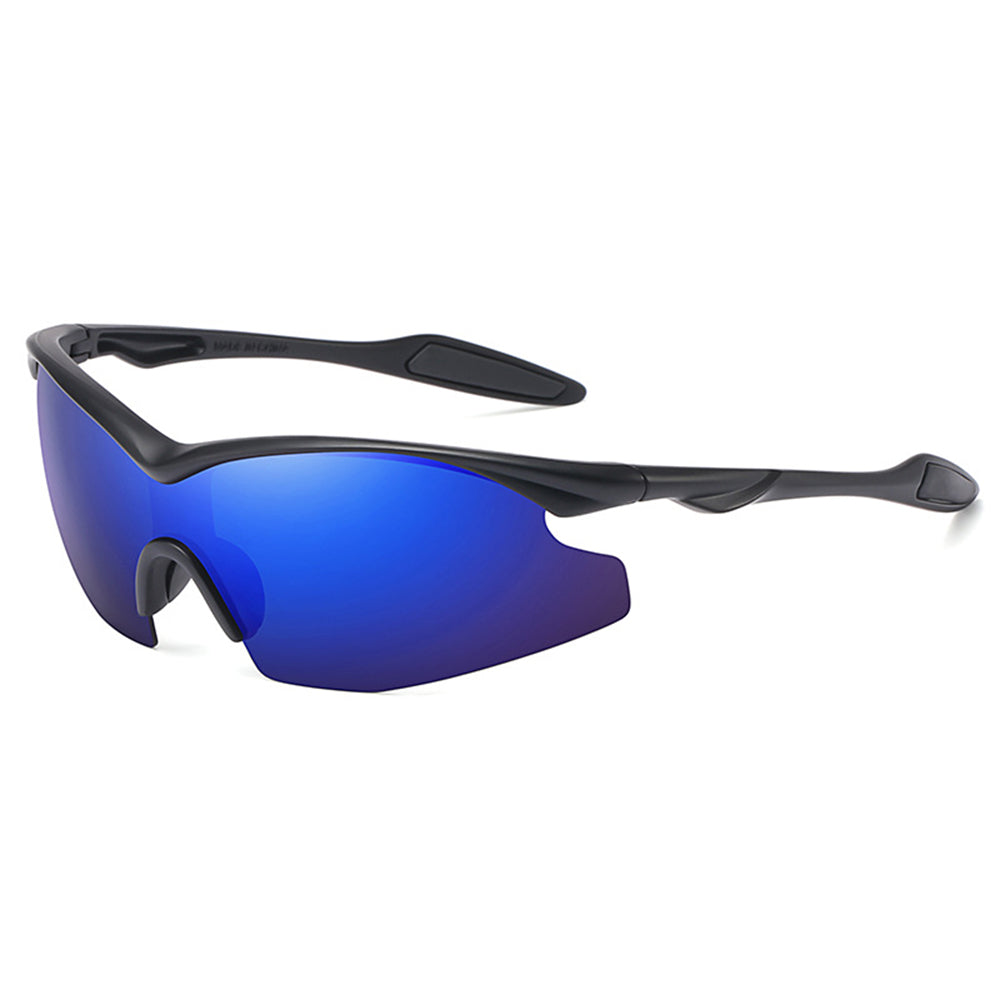 Techsuit - Bike Glasses (1806) - for Cycling and Sport Outdoor Activities, with UV Protection, Unisex - Black / Blue Purple