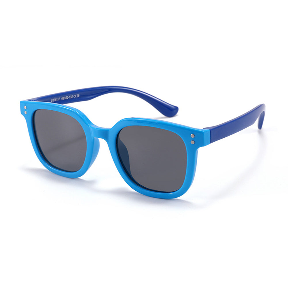 Techsuit - Μόδα > Αξεσουάρ > Γυαλιά Ηλίου Polarised (8351-C29) - for Kids, Square Shape - Blue / Dark Blue