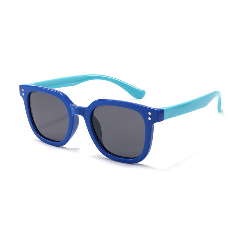 Techsuit - Μόδα > Αξεσουάρ > Γυαλιά Ηλίου Polarised (8351-C28) - for Kids, Square Shape - Dark Blue / Cyan