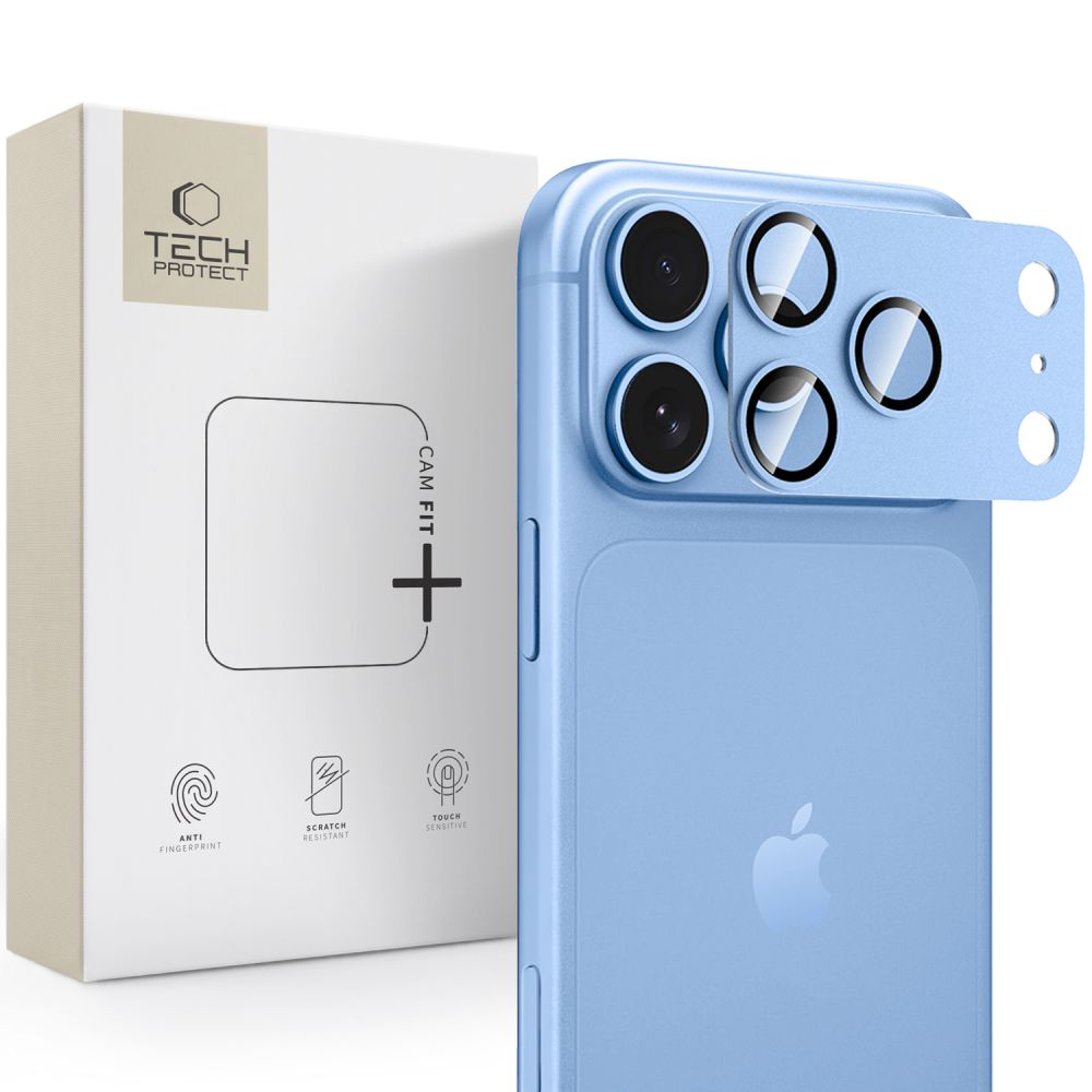 Tech-Protect Camfull Fit+ Προστατευτικό Κάμερας για iPhone 17 Pro Max - iPhone 18 Pro Max - Μπλέ