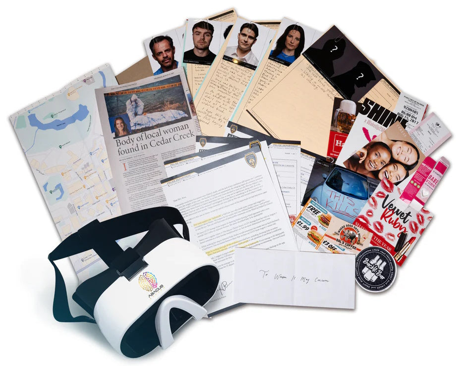 Abacus Brands Cold Case VR The Case of the Fatal Follower Παιχνίδι μυστηρίου εικονικής πραγματικότητας – Πλήρης Αγγλική Έκδοση – Περιλαμβάνει Γυαλιά VR