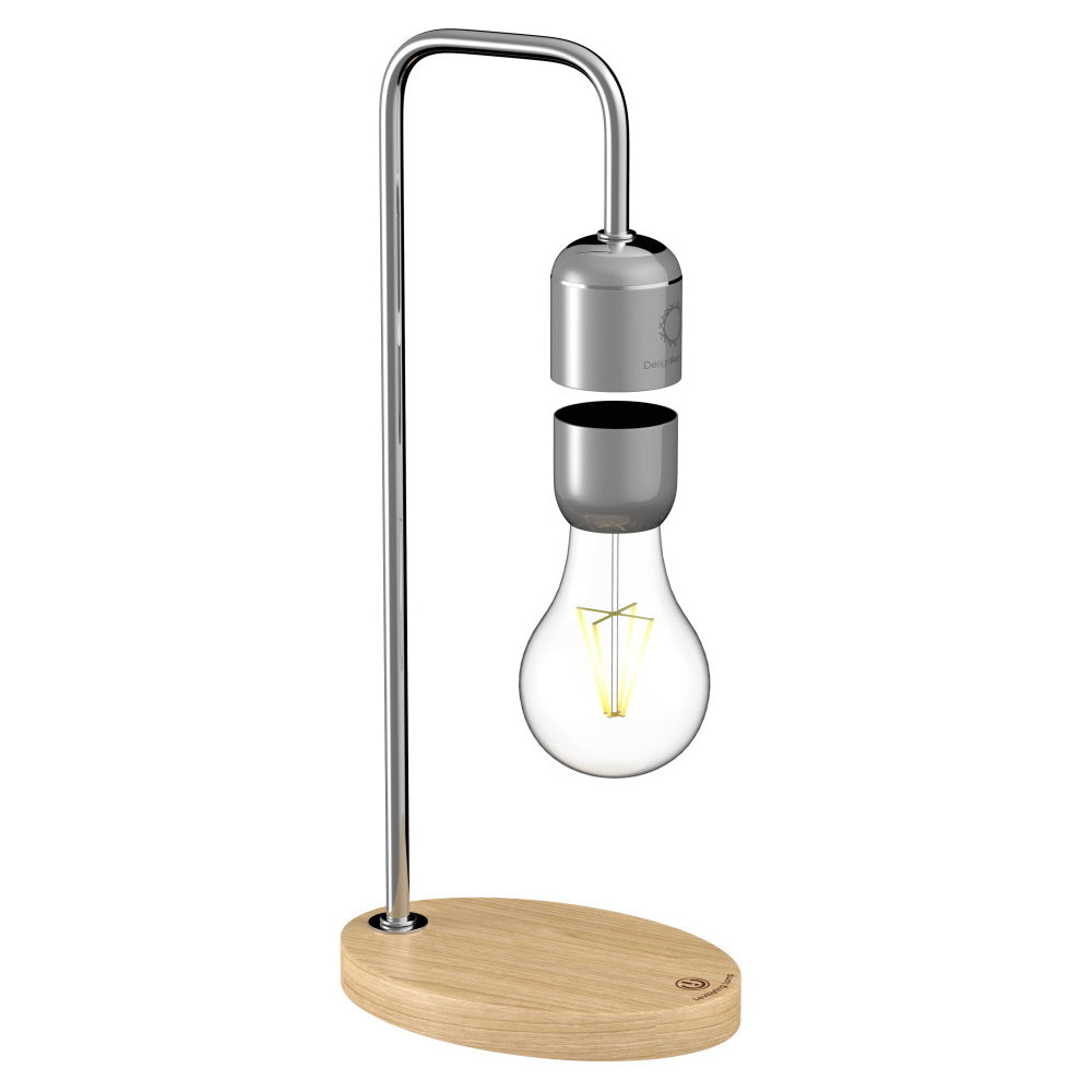 Designnest® Levitating Light Bulb |Table Lamp| Μαγνητικό Αιωρούμενο Επιτραπέζιο Φωτιστικό (Ασημί) – Θήκη για κινητό από το PhoneBazaar.gr