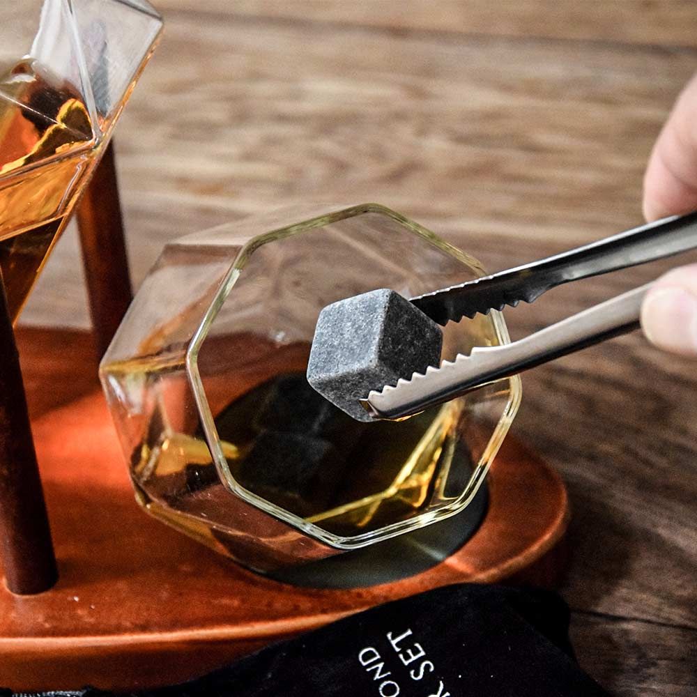 Deluxe Diamond Decanter Set - Σετ Κρυστάλλινης Καράφας Deluxe Diamond