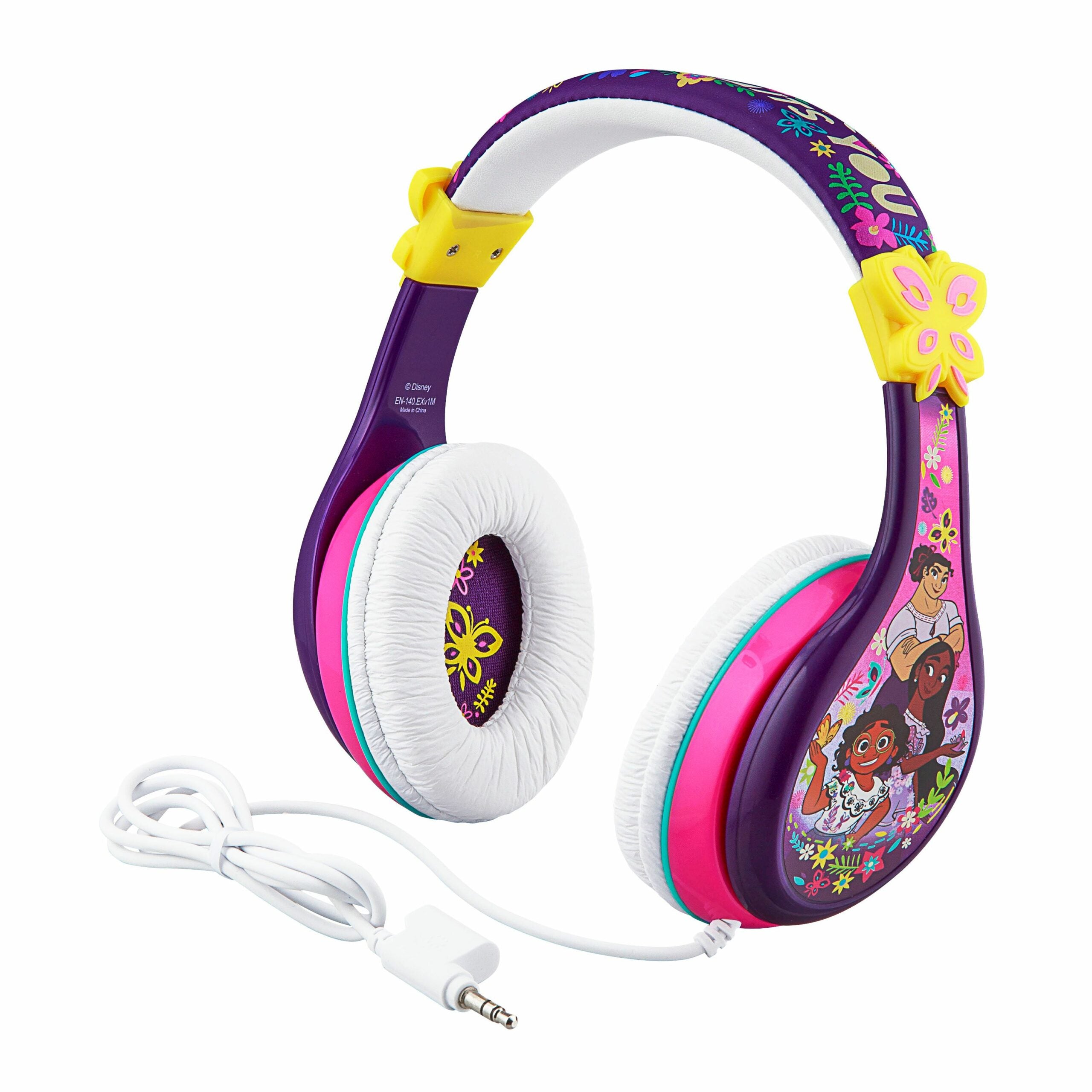 eKids Encanto Ασύρματο Μικρόφωνο Karaoke για παιδιά με ενσωματωμένη μουσική, φωτισμό, Sound Effects (EN-070) (Μωβ/Ροζ)