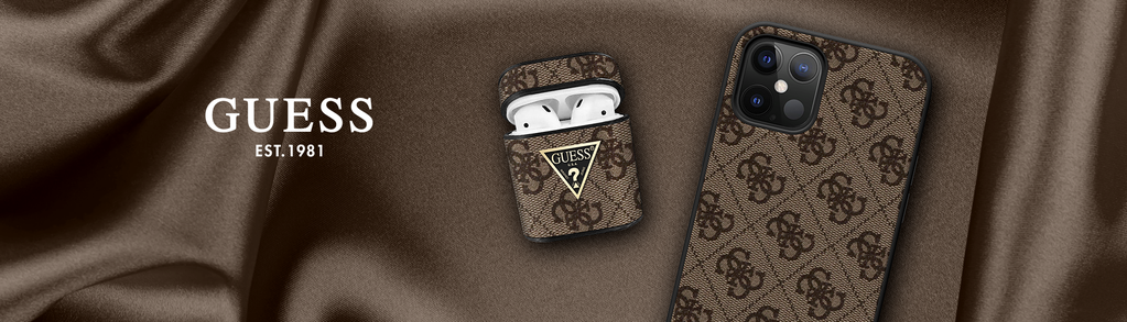 Guess “4G Logo Collection” Script Metal Logo Θήκη προστασίας από δερματίνη τύπου folio – iPhone 14 Plus (Καφέ)