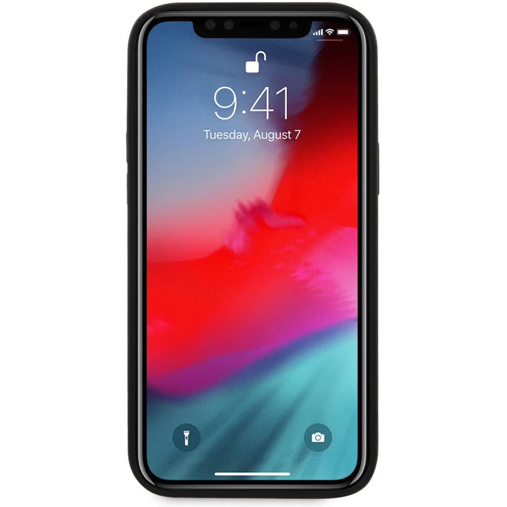 Ferrari "On Track" Liquid Silicone Case Θήκη προστασίας – iPhone 12 Pro Max (Μαύρη/3D Logo)