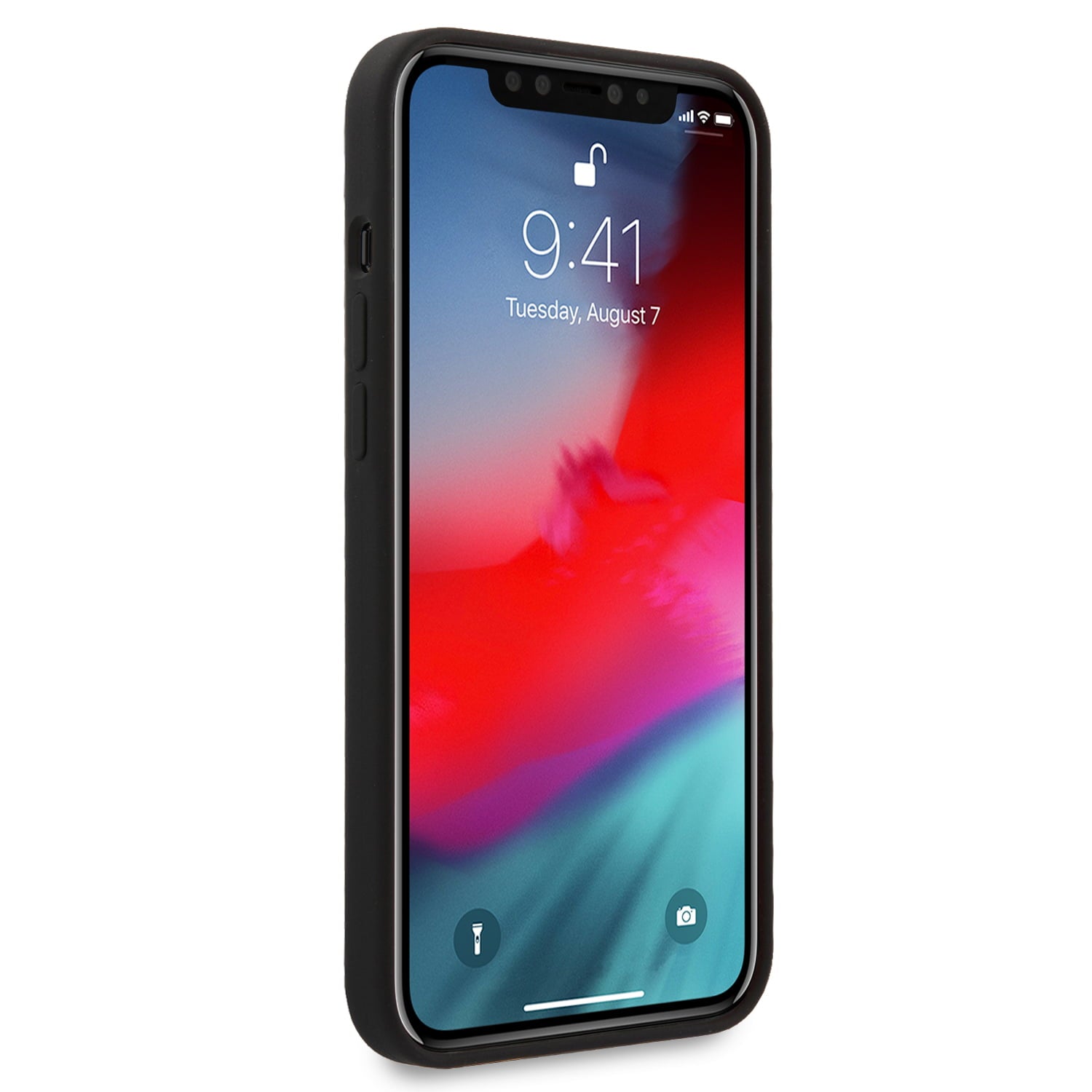 Ferrari "On Track" Liquid Silicone Case Θήκη προστασίας – iPhone 12 Pro Max (Μαύρη/3D Logo)