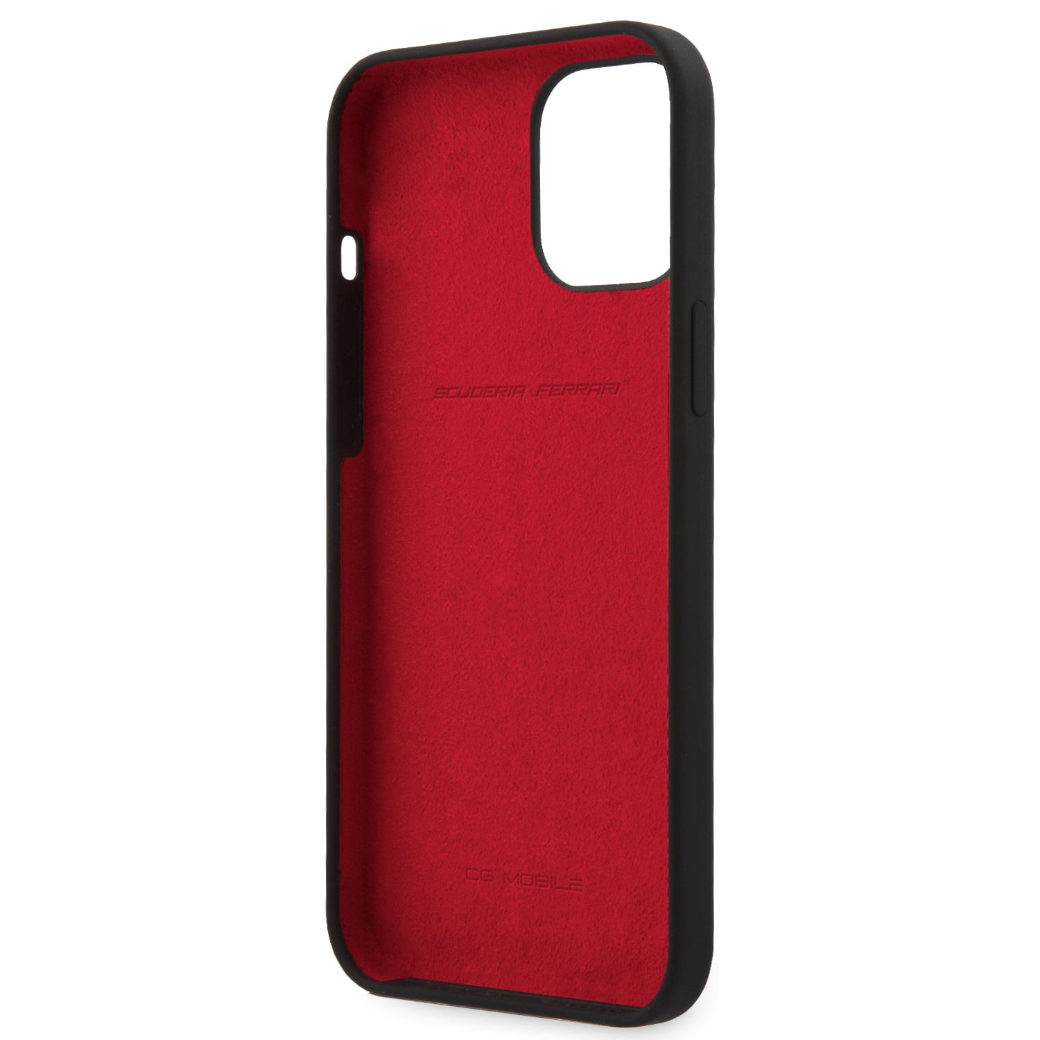 Ferrari "On Track" Liquid Silicone Case Θήκη προστασίας – iPhone 12 Pro Max (Μαύρη/3D Logo)