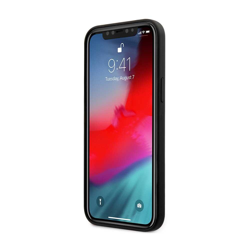 Ferrari "On Track" Liquid Silicone Case Θήκη προστασίας – iPhone 12 / iPhone 12 Pro (Μαύρη/3D Logo)