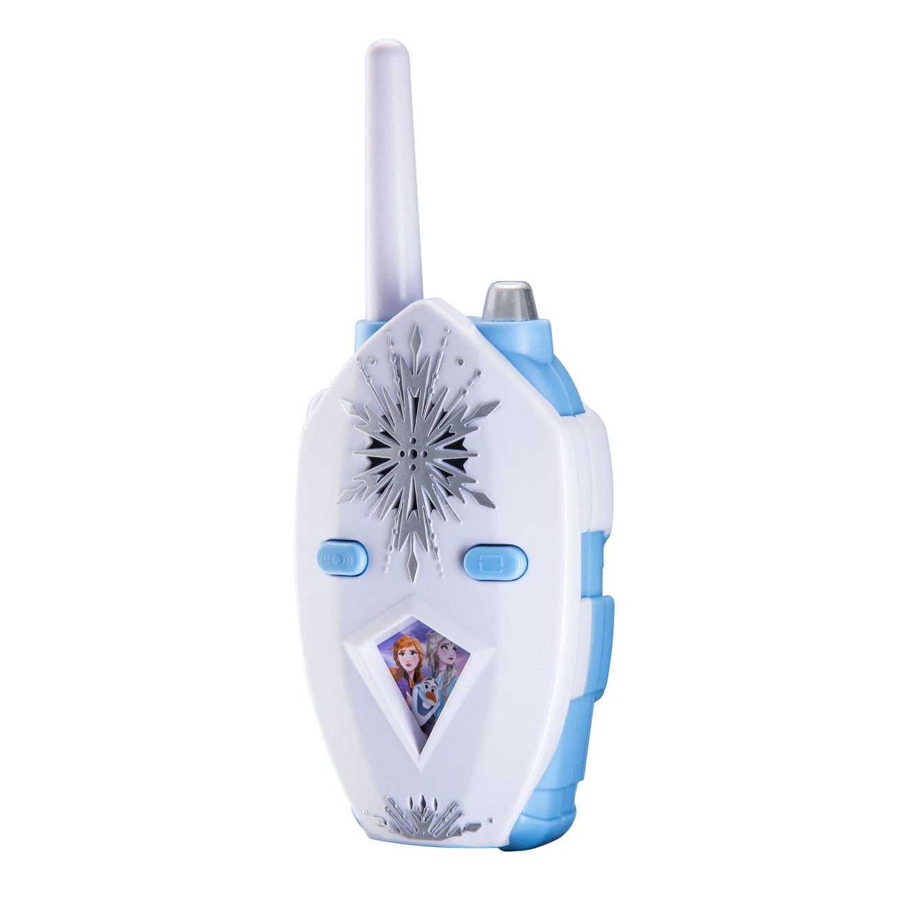 eKids Frozen 2 Walkie Talkies για παιδιά & ενήλικες με ενσωματωμένο μεγάφωνο και εμβέλεια 150 μέτρων (FR-212) (Λευκό/Γαλάζιο)