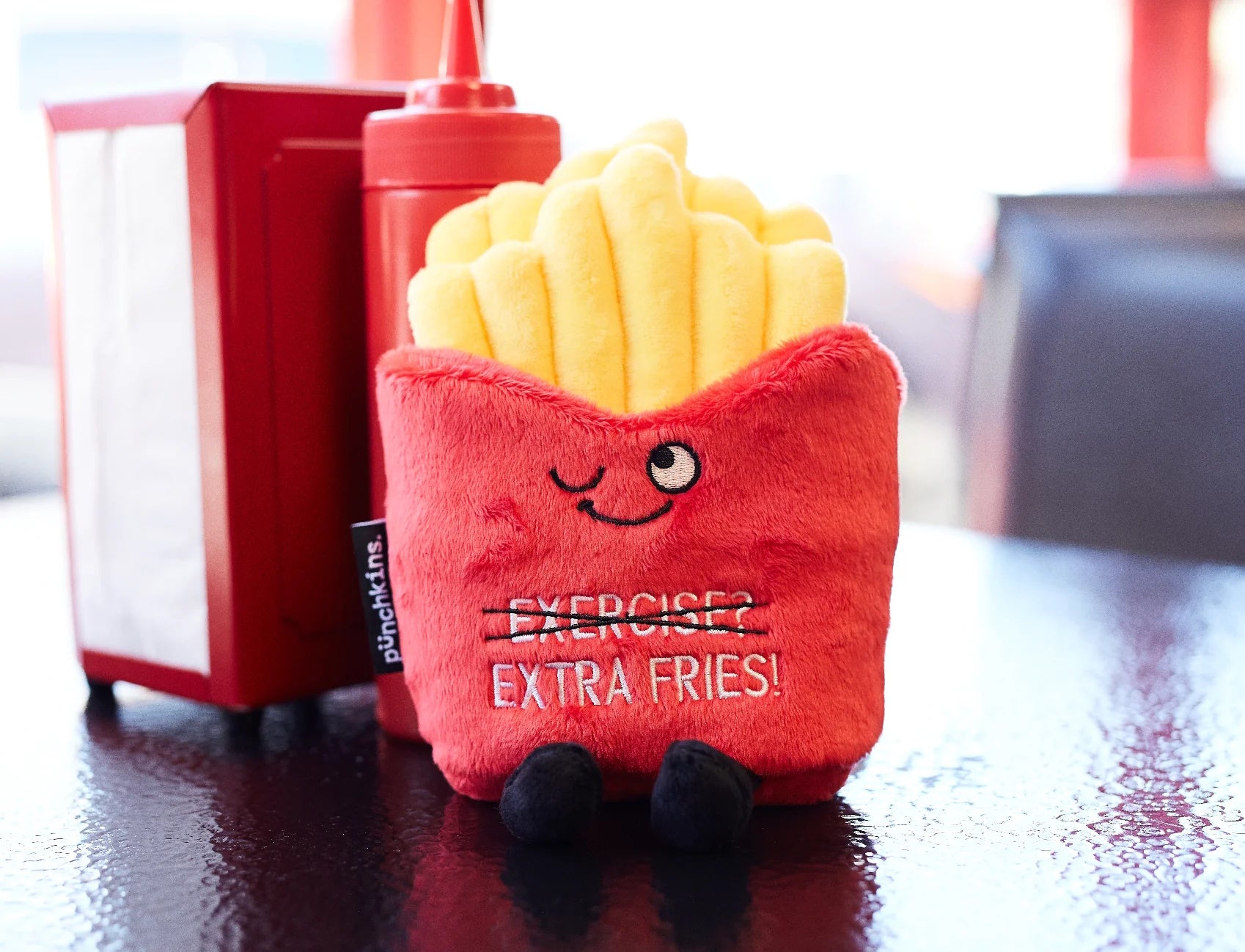 Punchkins Plush Πονηρές Τηγανιτές Πατάτες Λούτρινο – "Exercise Extra Fries"