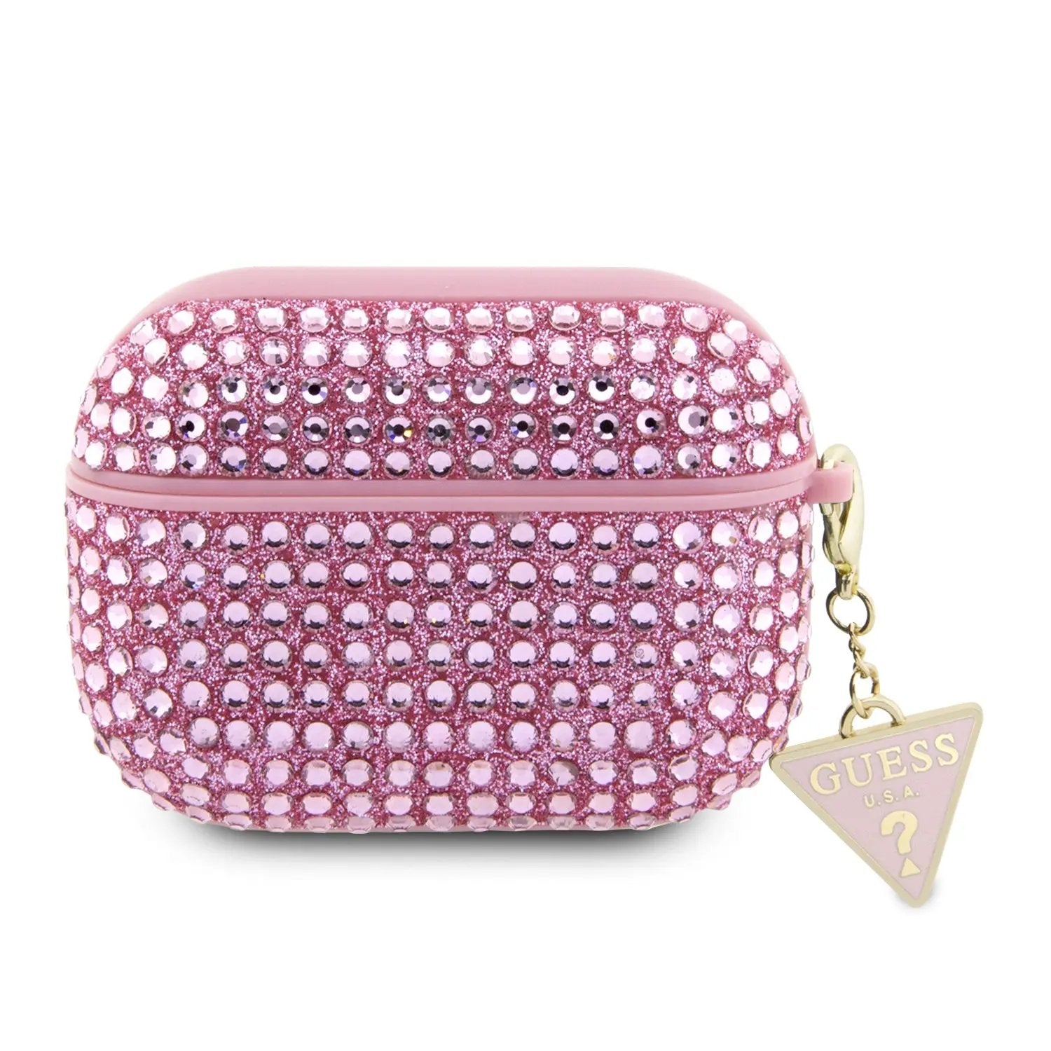 Guess Triangle Charm Θήκη Προστασίας Απο Σιλικόνη Για Apple Airpods Pro 2 Με Κρεμαστο Στολιδι (ροζ) – PhoneBazaar