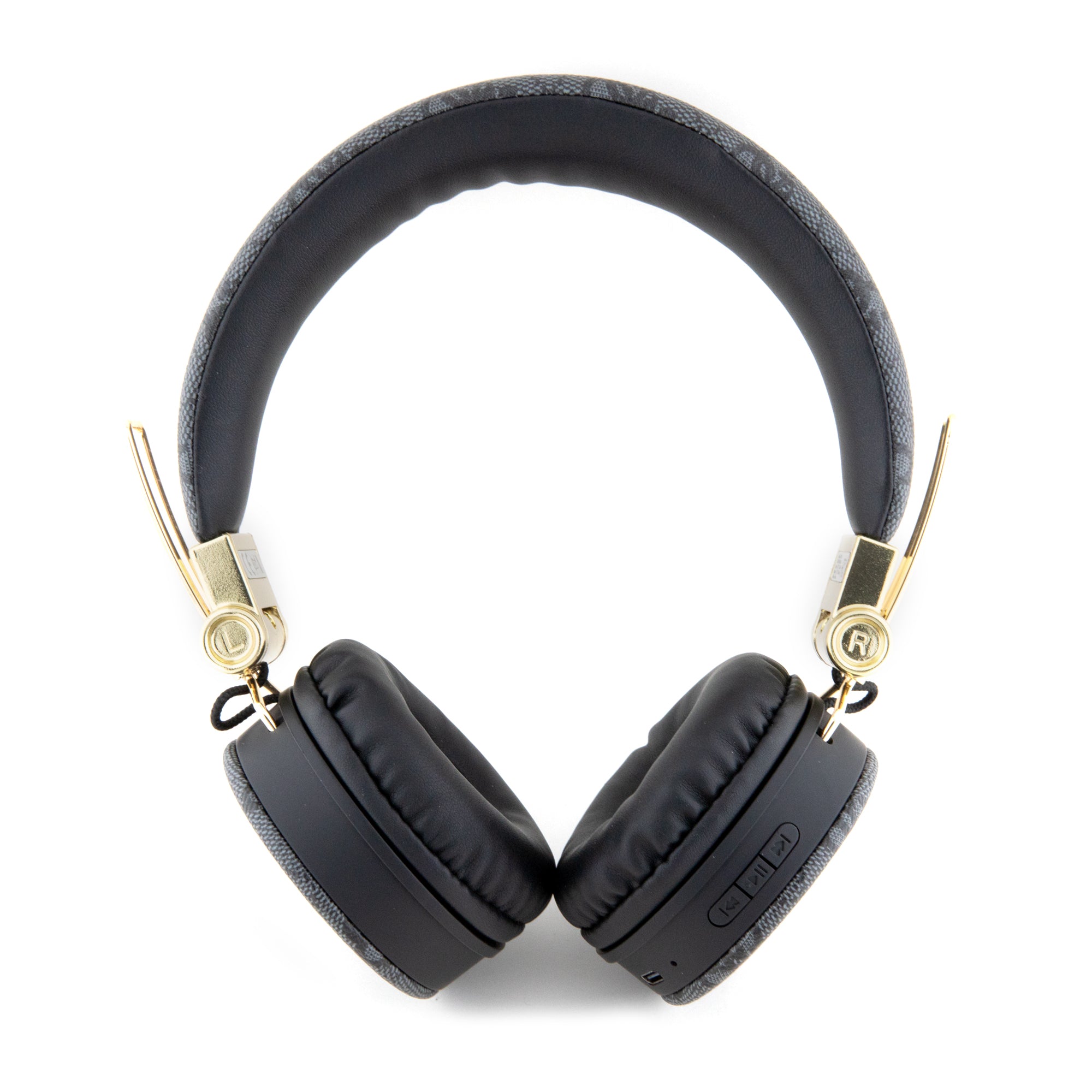 Guess "4G Logo" Over Ear Bluetooth Headphones Ακουστικά Over Ear από δερματίνη με μεταλλικό Logo (Black – GUBH704GEMK)