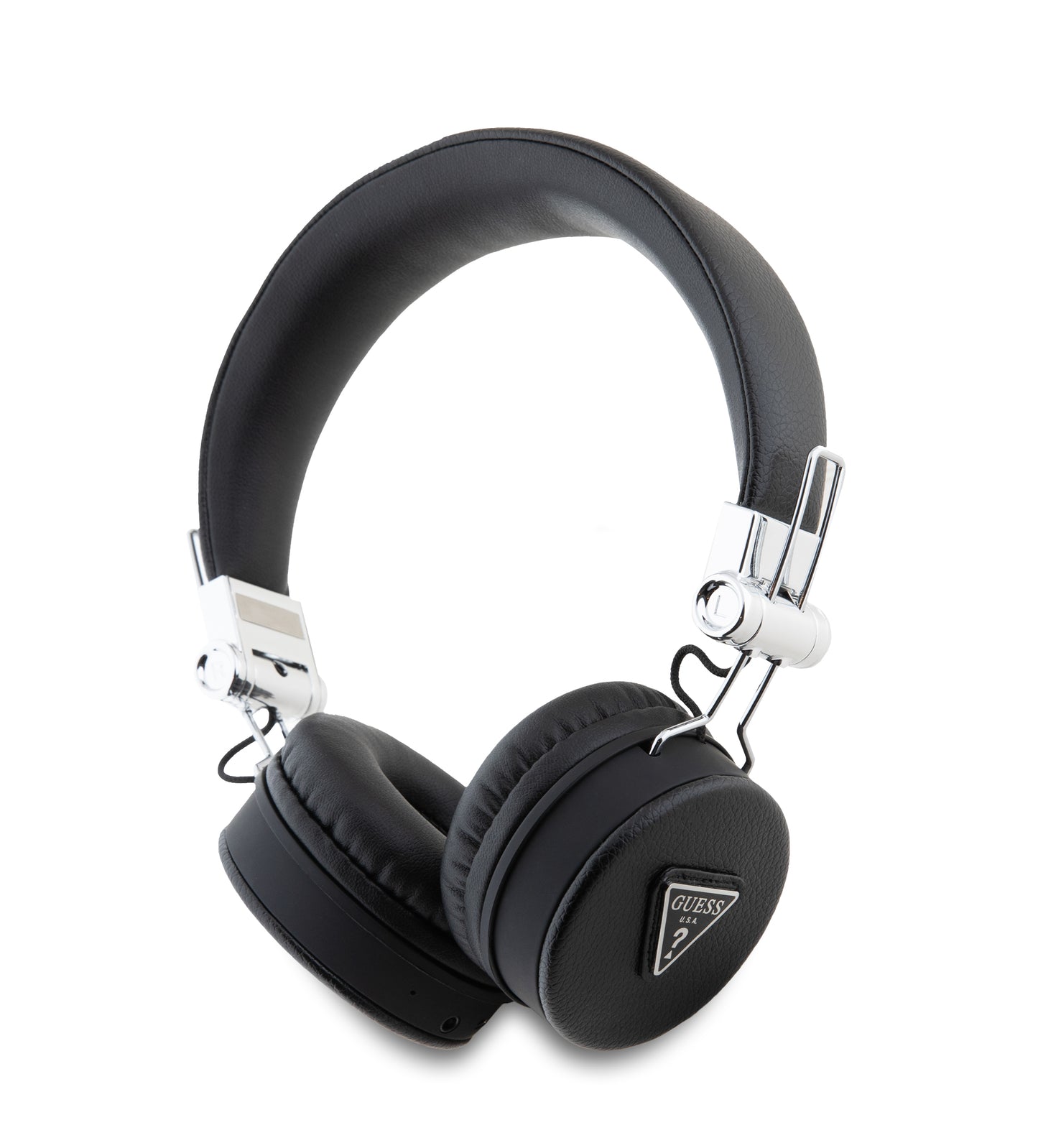 Guess Grained Triangle Logo Classic Round Shape Bluetooth Enc Headphones (Black - Gubh70Pgtspsk) – Θήκη για κινητό από το PhoneBazaar.gr
