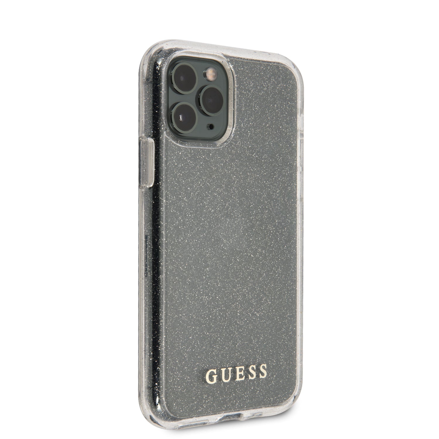 Guess "Glitter Collection" Θήκη προστασίας από σιλικόνη – iPhone 11 Pro (Clear/Glitter Silver)
