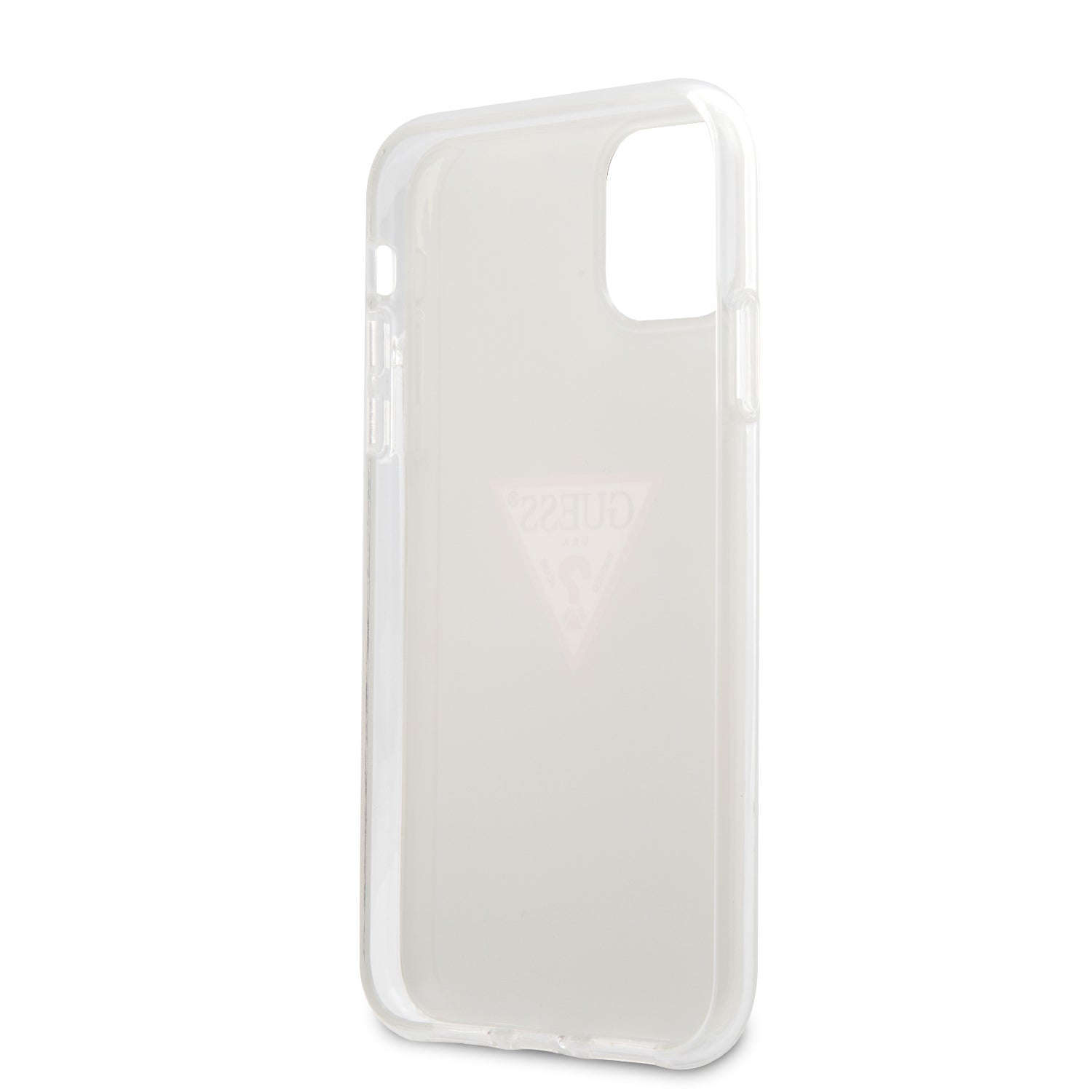 Guess “Triangle Logo Collection” Θήκη προστασίας από σιλικόνη – iPhone 11 Pro (Clear / Silver)
