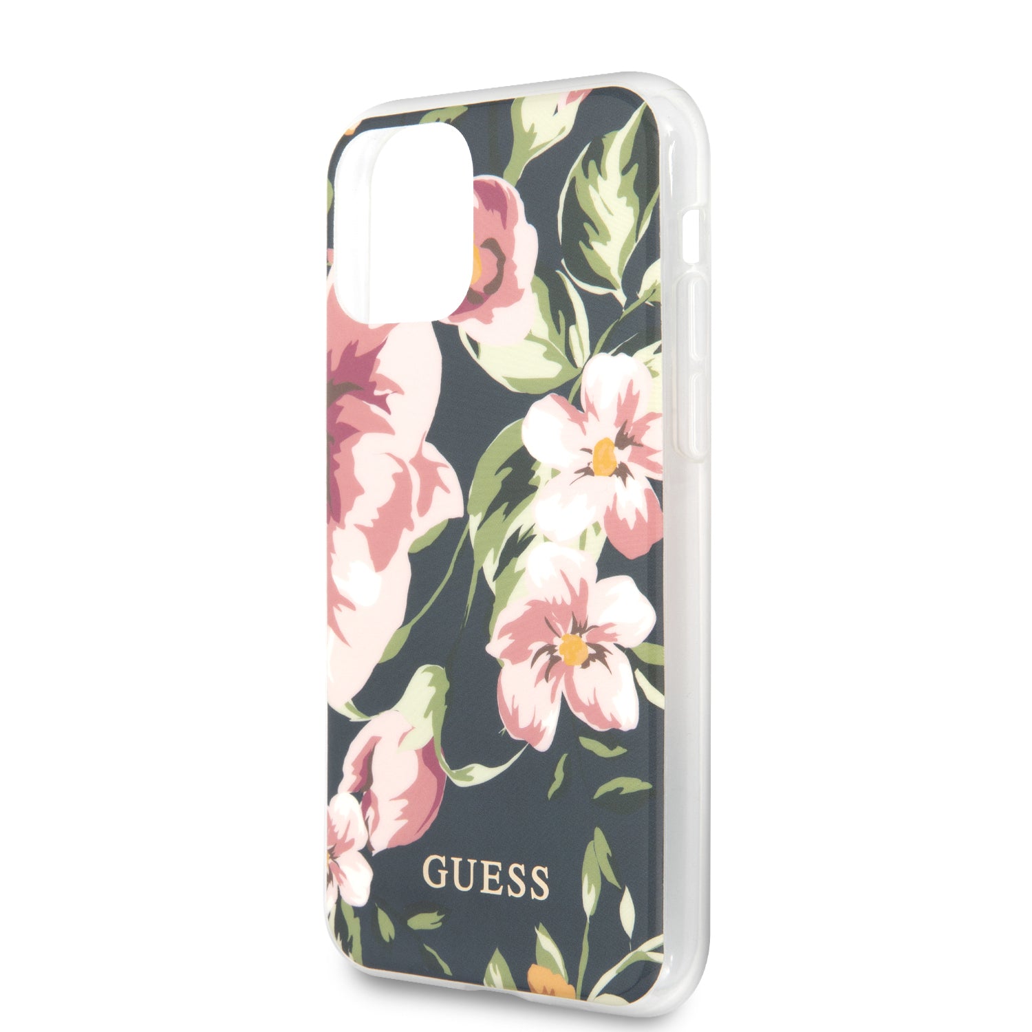 Guess "Flower Collection" Θήκη προστασίας από σιλικόνη – iPhone 11 Pro Max (Navy/Floral)