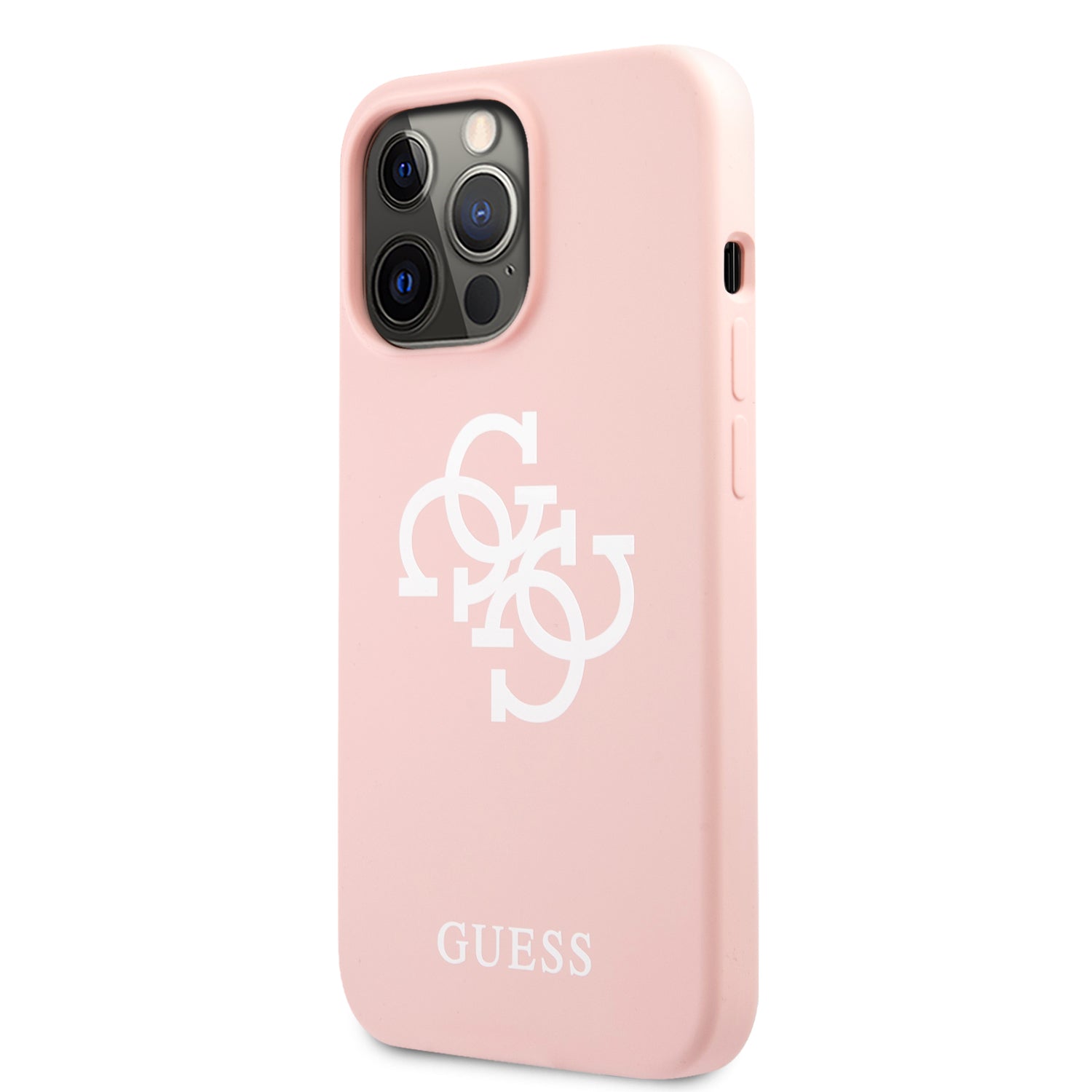 Guess "4G Logo Collection" Θήκη προστασίας από σιλικόνη – iPhone 13 Pro (Ροζ)