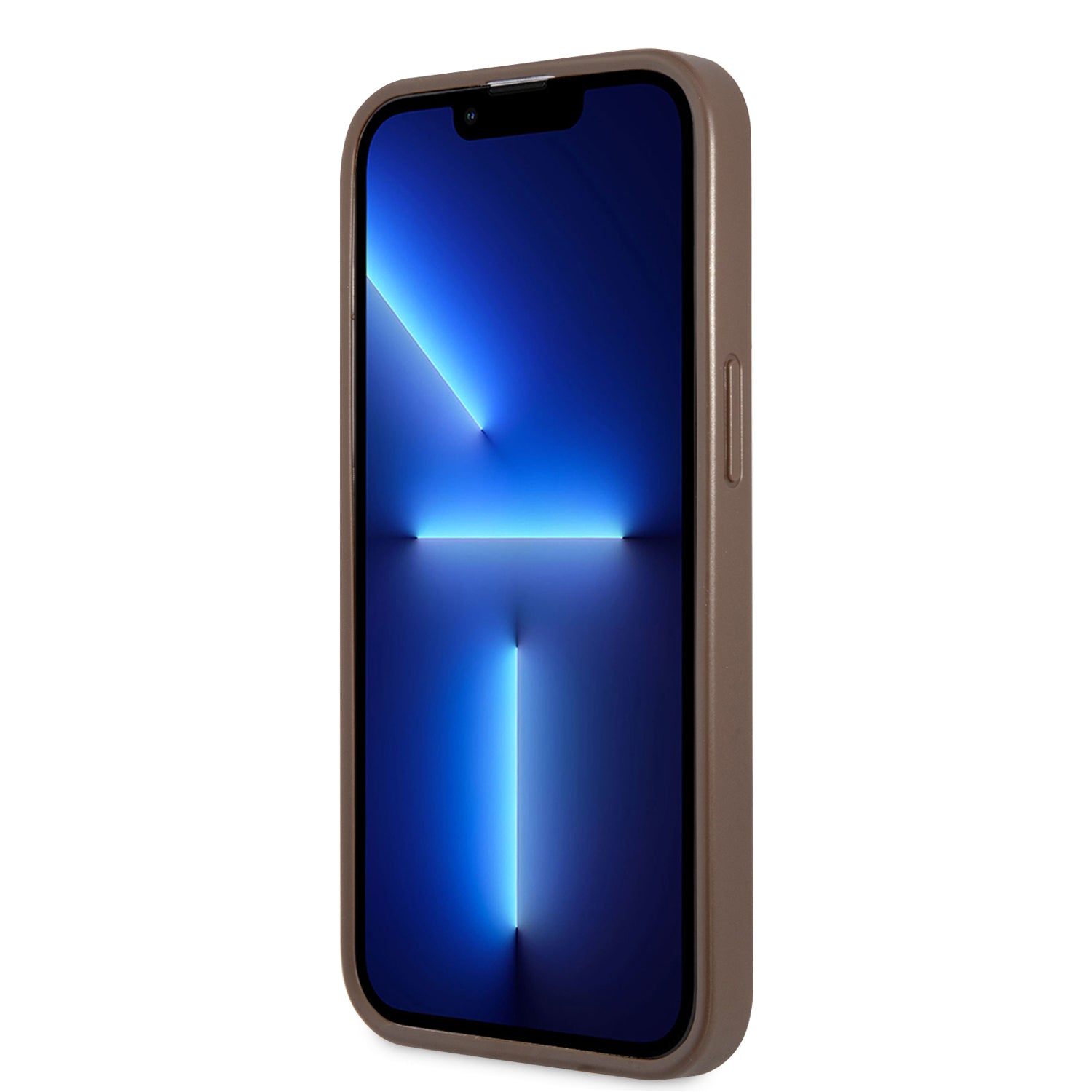 Guess "4G Logo Collection" Printed Stripe Θήκη προστασίας από δερματίνη – iPhone 13 Pro (Καφέ)