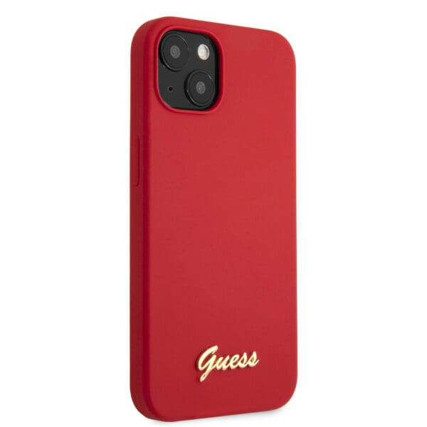 Guess “Vintage Script Gold Logo Collection” Σκληρή Θήκη Προστασίας Από Σιλικόνη – Apple Iphone 13 (Κόκκινη) – Θήκη για κινητό από το PhoneBazaar.gr