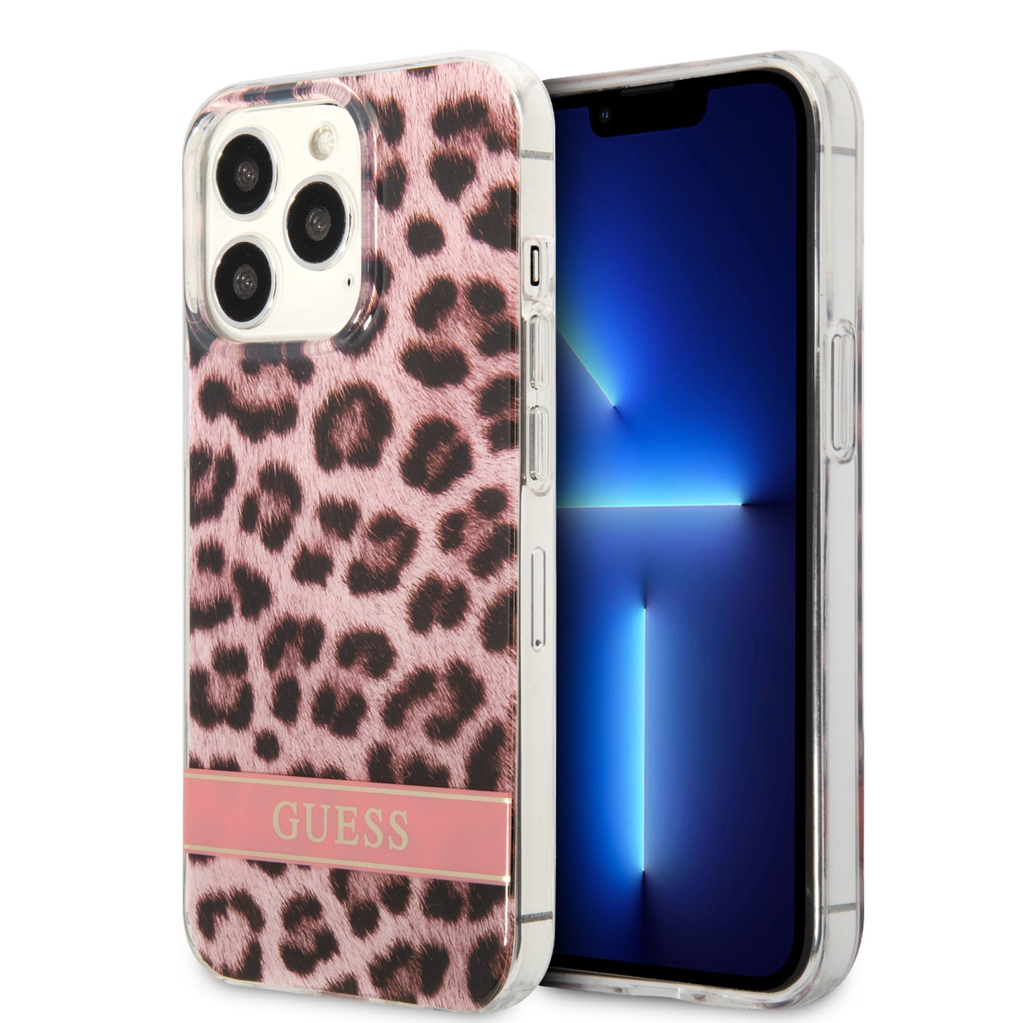 Guess Leopard Electro Stripe Hard Case Θήκη Προστασίας Με Animal Print Σχεδίαση Για Iphone 13 Pro Max (Ροζ/Leopard) – Θήκη για κινητό από το PhoneBazaar.gr