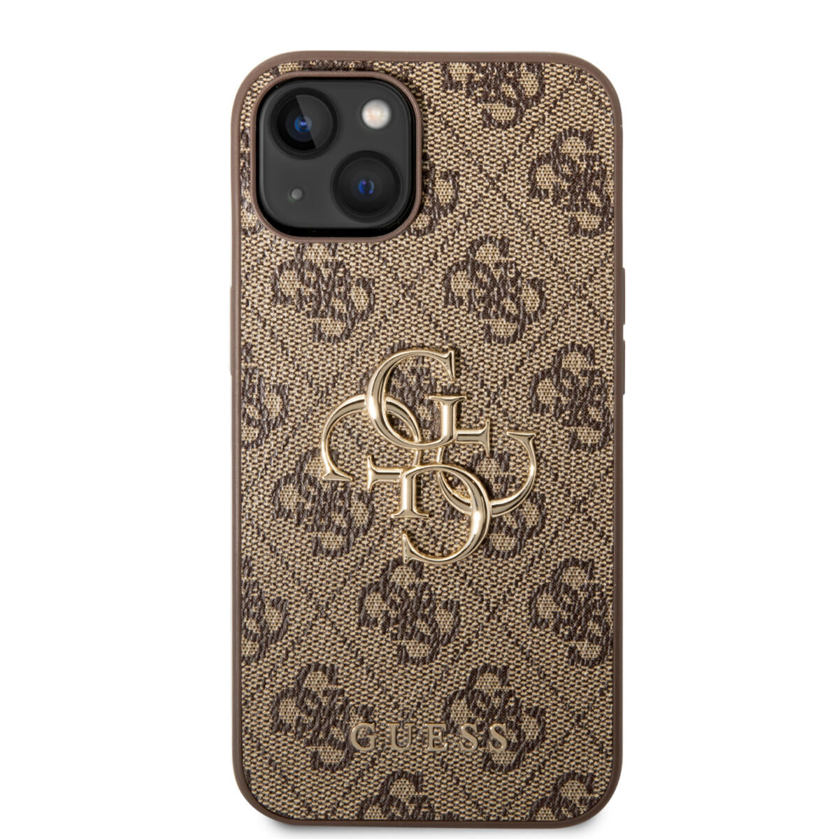 Guess "4G Logo Collection" Hard Case PU Leather Θήκη προστασίας από δερματίνη – iPhone 14 Plus (Καφέ)