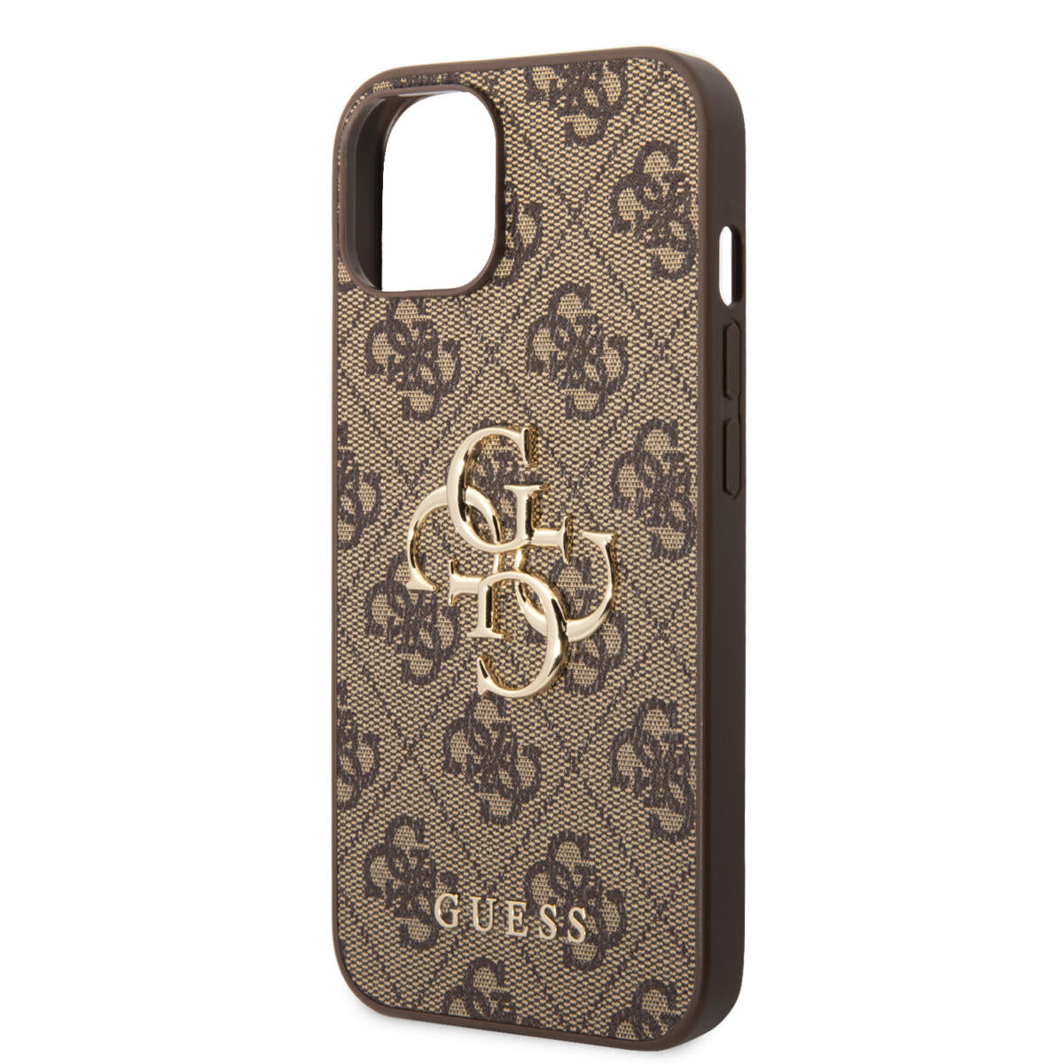 Guess "4G Logo Collection" Hard Case PU Leather Θήκη προστασίας από δερματίνη – iPhone 14 Plus (Καφέ)