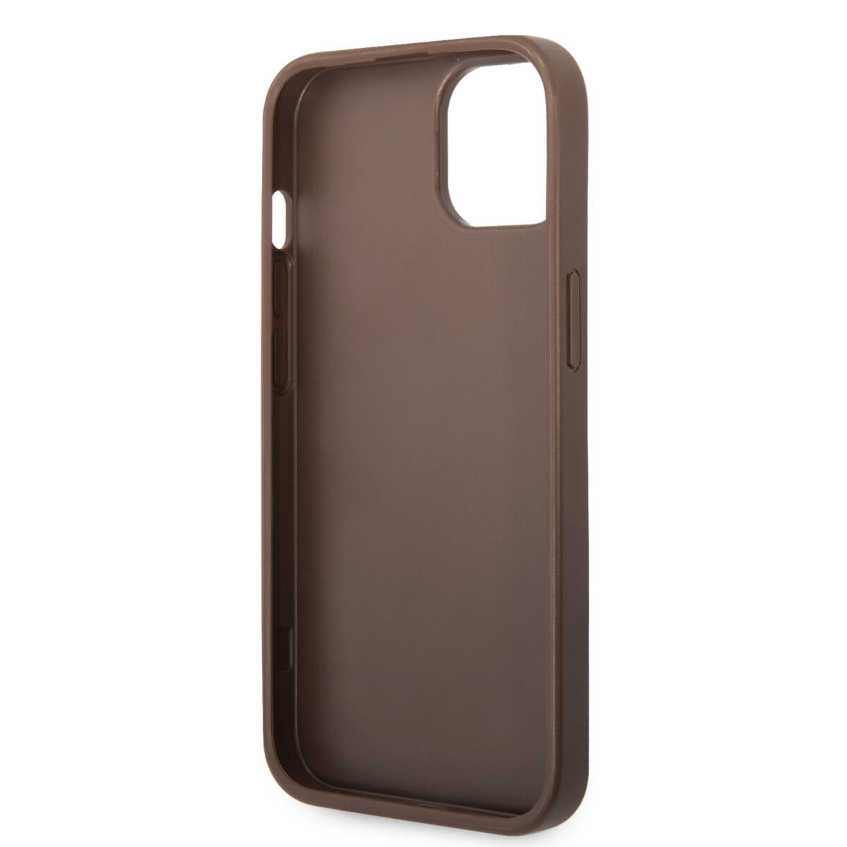 Guess "4G Logo Collection" Hard Case PU Leather Θήκη προστασίας από δερματίνη – iPhone 14 Plus (Καφέ)