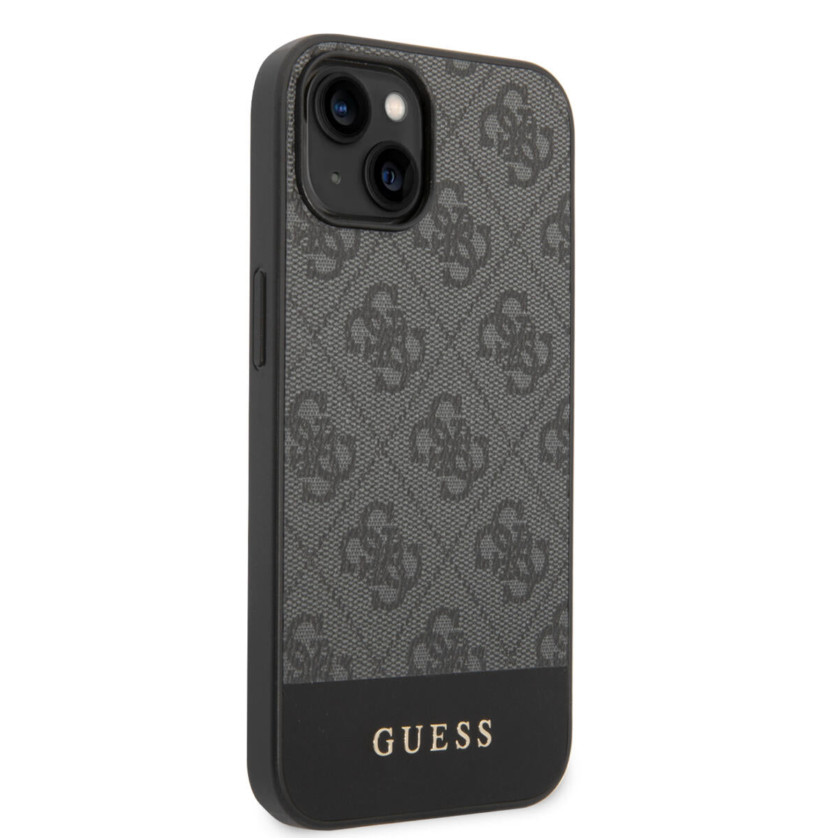 Guess "4G Logo Collection" Printed Stripe Θήκη προστασίας από δερματίνη – iPhone 14 Plus (Γκρι)