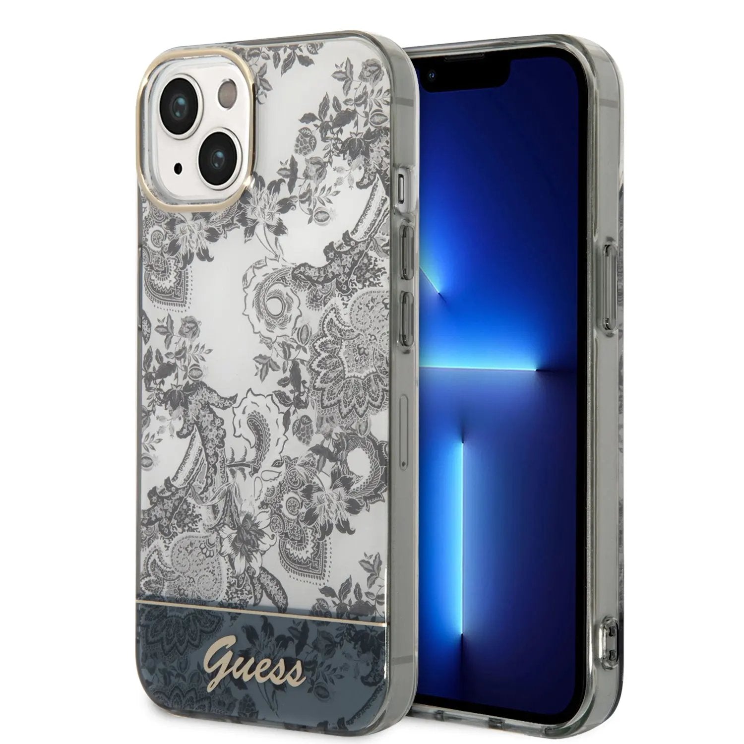 Guess “Porcelain Collection” Hard Case Θήκη προστασίας από σκληρό πλαστικό – iPhone 14 Plus (Γκρι – GUHCP14MHGPLHG) – PhoneBazaar