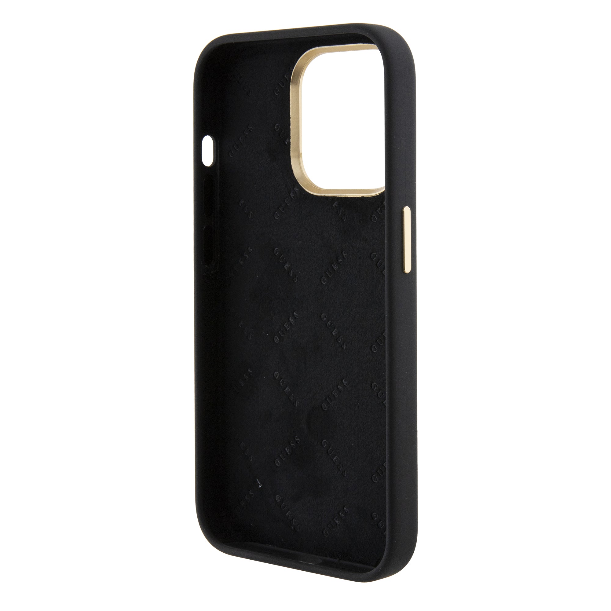 Guess "4G Strass Logo Collection" Case Θήκη προστασίας από σιλικόνη – iPhone 15 Pro (Black – GUHCP15LM4DGPK)