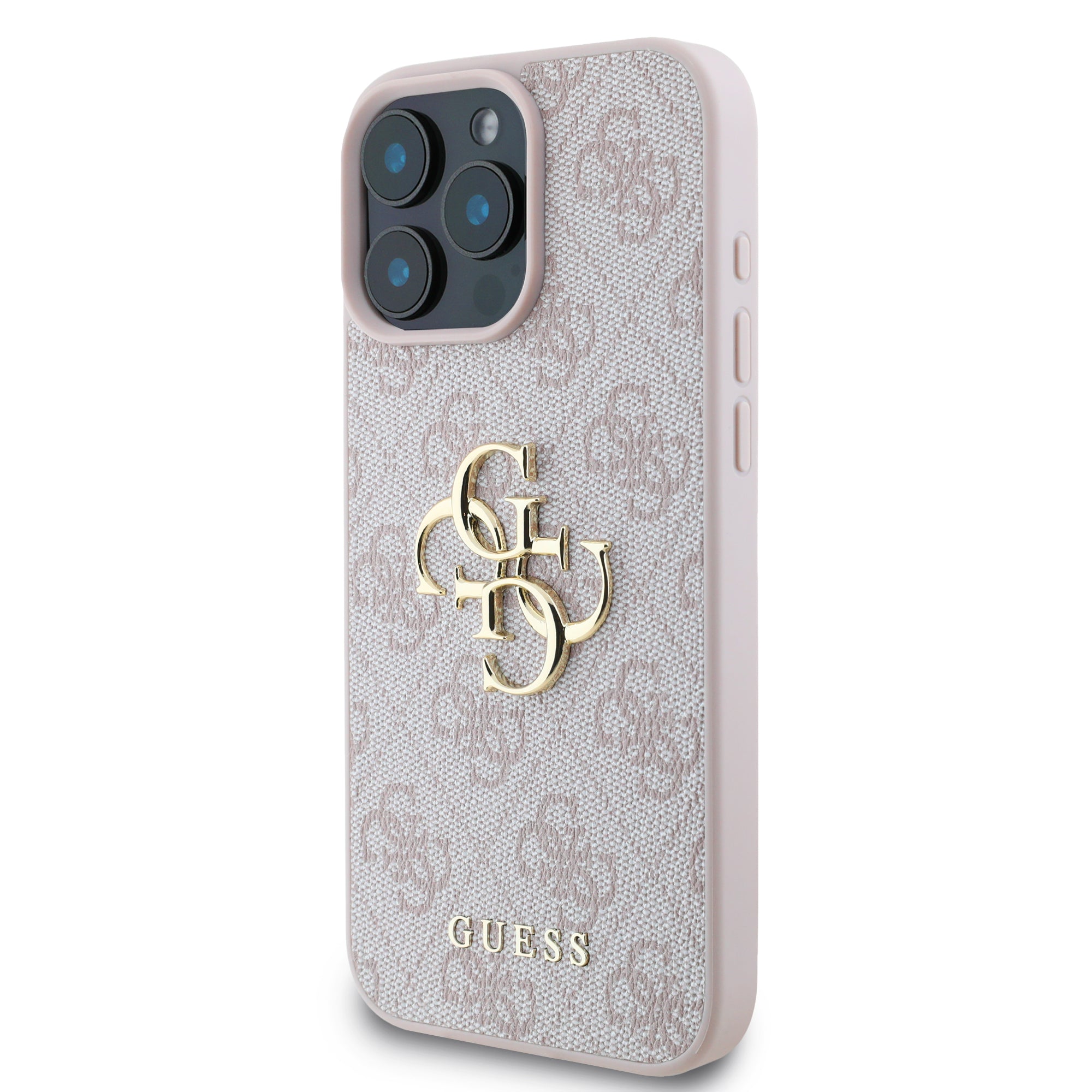 Guess “4G Logo Collection” Hard Case PU Case Θήκη προστασίας από δερματίνη – iPhone 16 Pro (Ροζ – GUHCP16L4GMGPI)