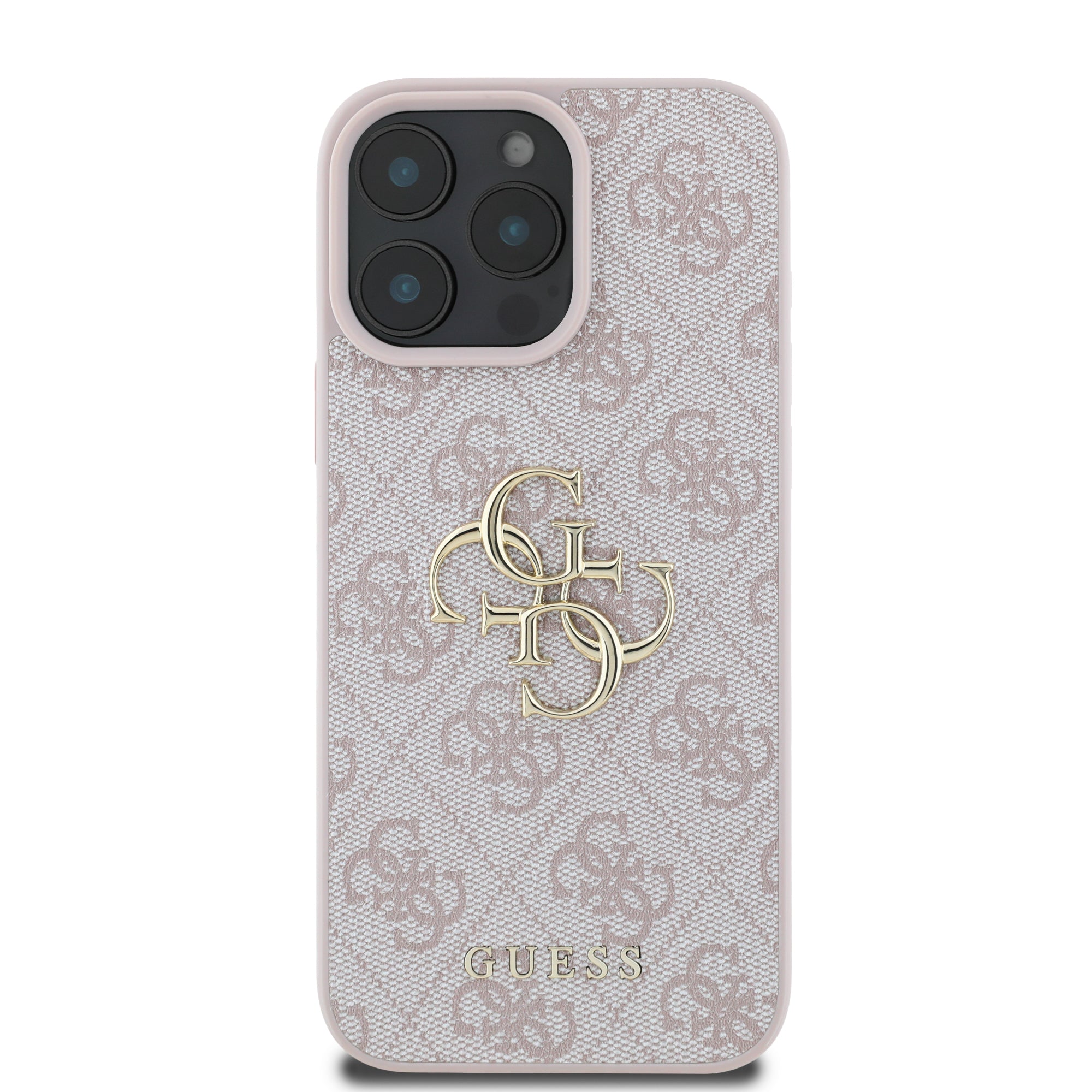 Guess “4G Logo Collection” Hard Case PU Case Θήκη προστασίας από δερματίνη – iPhone 16 Pro (Ροζ – GUHCP16L4GMGPI)