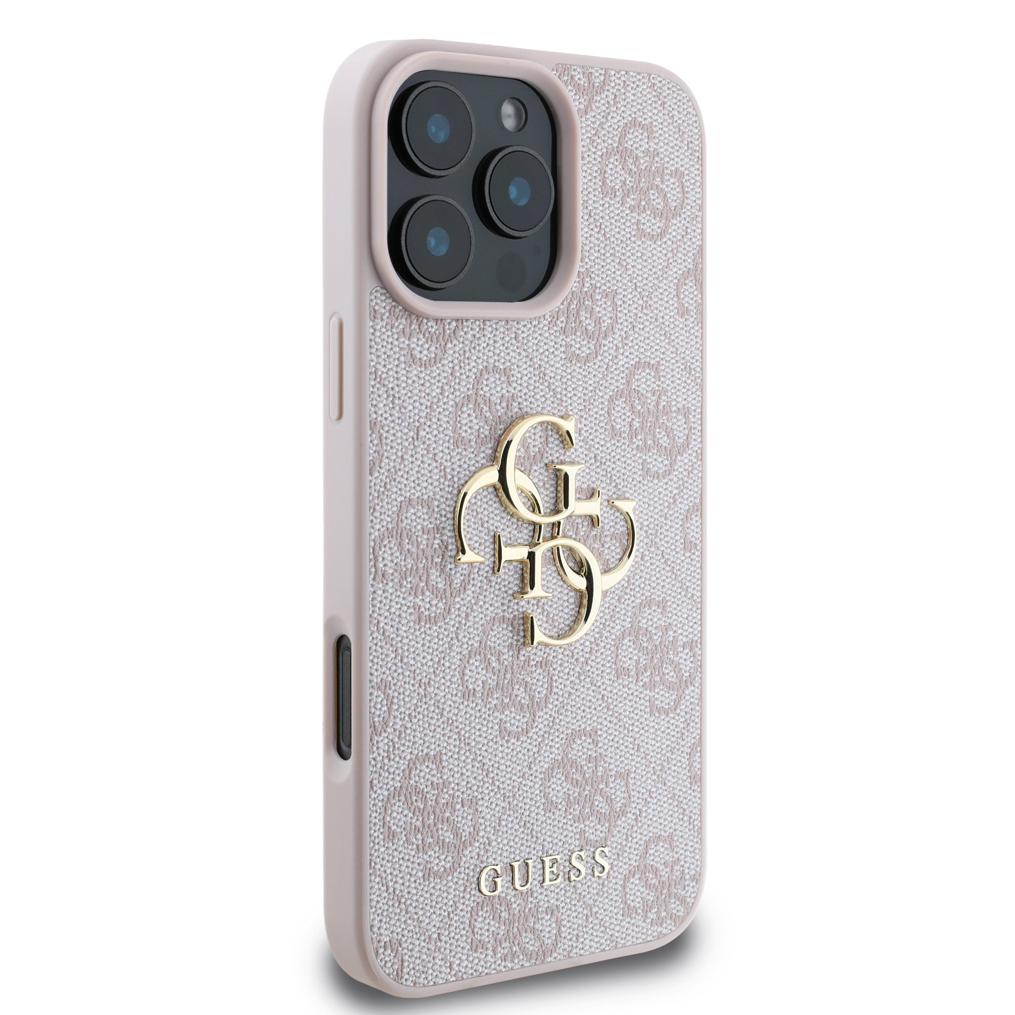 Guess “4G Logo Collection” Hard Case PU Case Θήκη προστασίας από δερματίνη – iPhone 16 Pro (Ροζ – GUHCP16L4GMGPI)