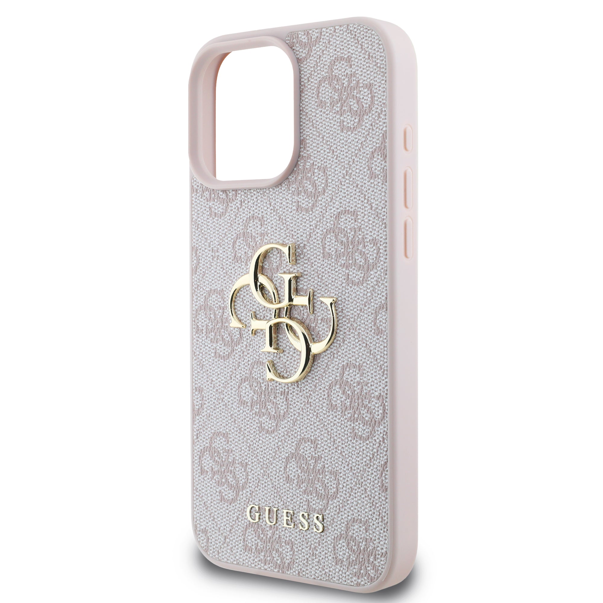 Guess “4G Logo Collection” Hard Case PU Case Θήκη προστασίας από δερματίνη – iPhone 16 Pro (Ροζ – GUHCP16L4GMGPI)