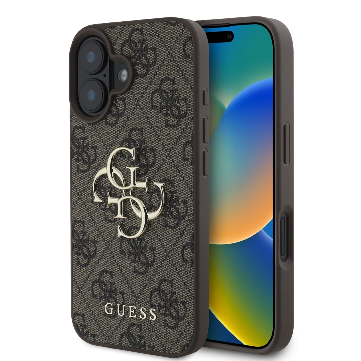 Guess “4G Logo Collection” Hard Case Pu Case Θήκη Προστασίας Από Δερματίνη – Iphone 16 (Καφε – Guhcp16S4Gmgbr) – Θήκη για κινητό από το PhoneBazaar.gr