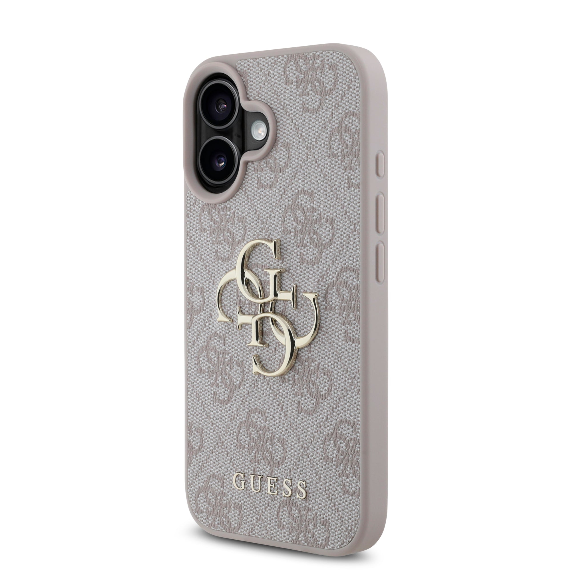Guess “4G Logo Collection” Hard Case PU Case Θήκη προστασίας από δερματίνη – iPhone 16 (Ροζ – GUHCP16S4GMGPI)