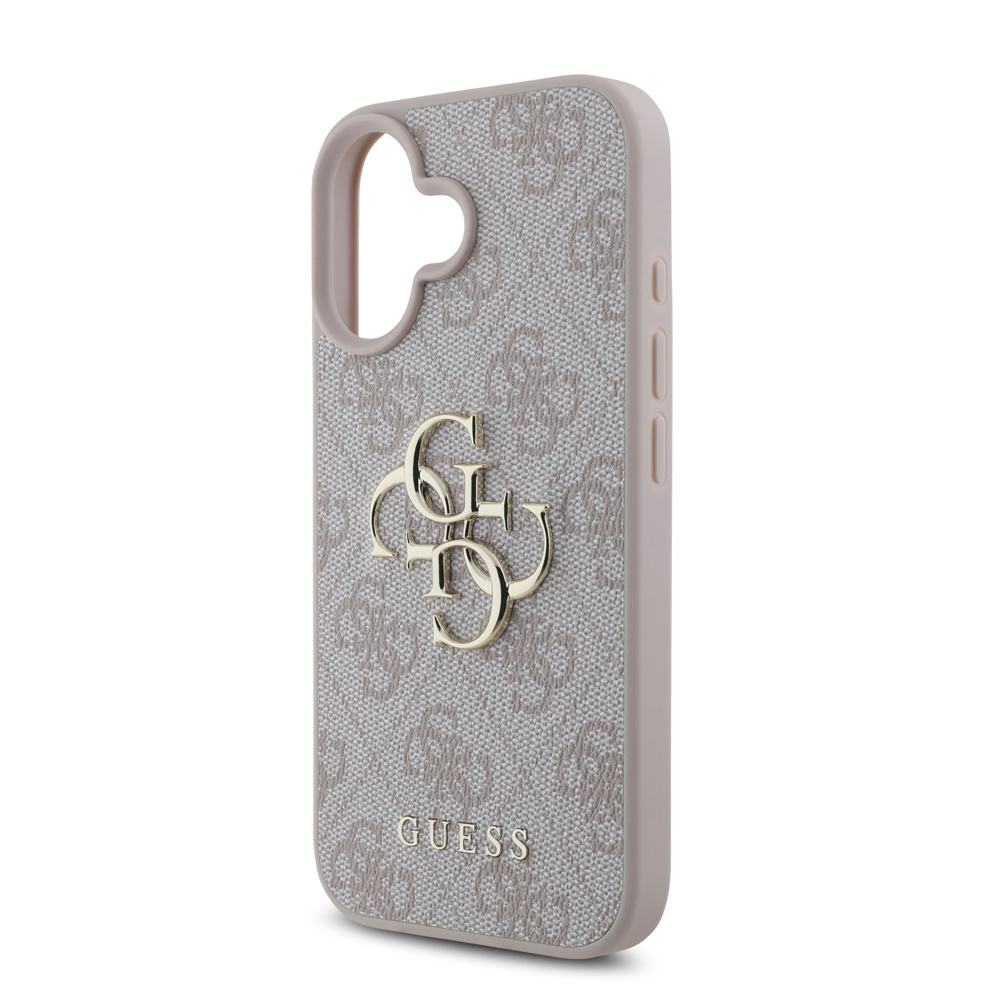Guess “4G Logo Collection” Hard Case PU Case Θήκη προστασίας από δερματίνη – iPhone 16 (Ροζ – GUHCP16S4GMGPI)