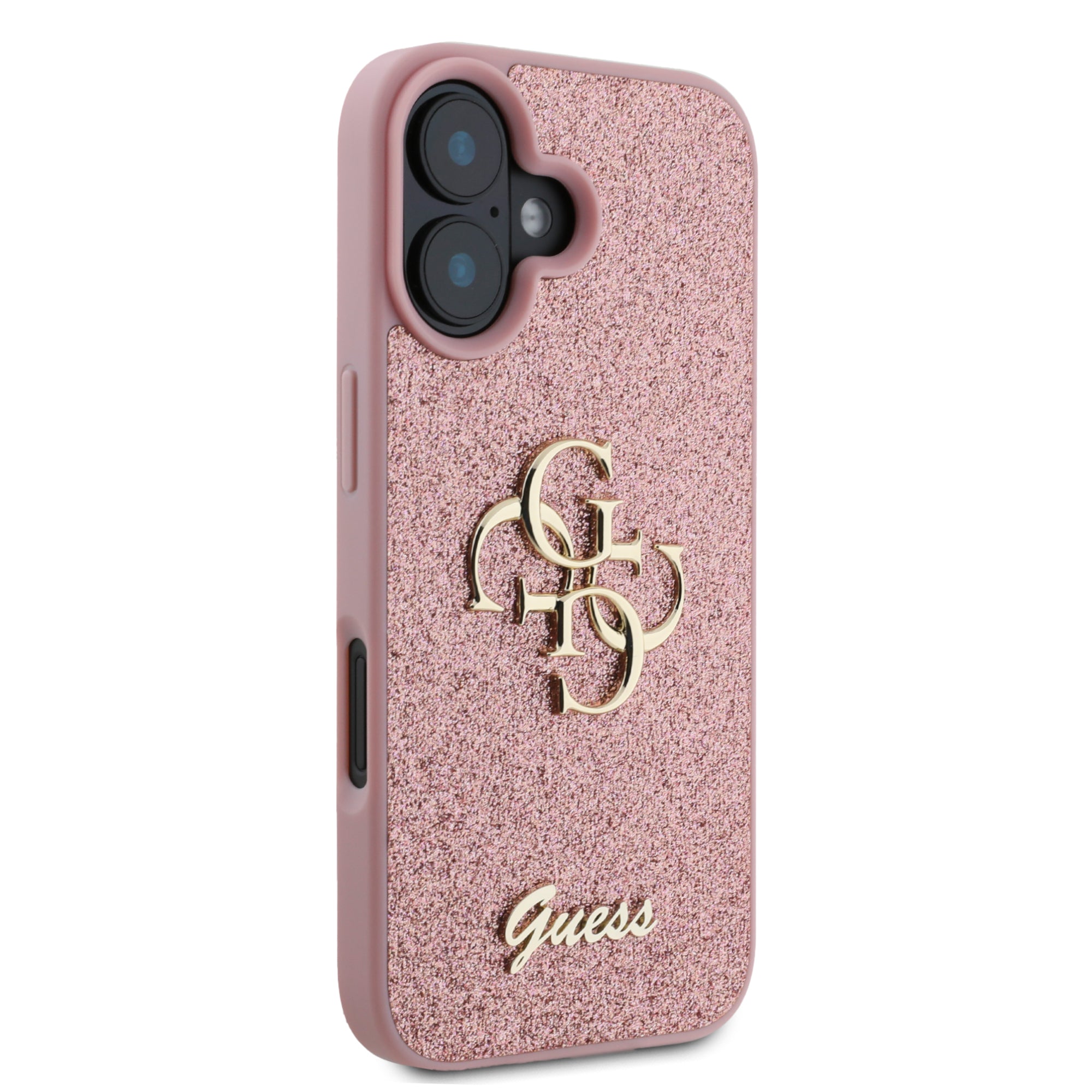 Guess Fixed Glitter Big 4G Logo Case Θήκη προστασίας από σιλικόνη– iPhone 16 (Ροζ – GUHCP16SHG4SGP)