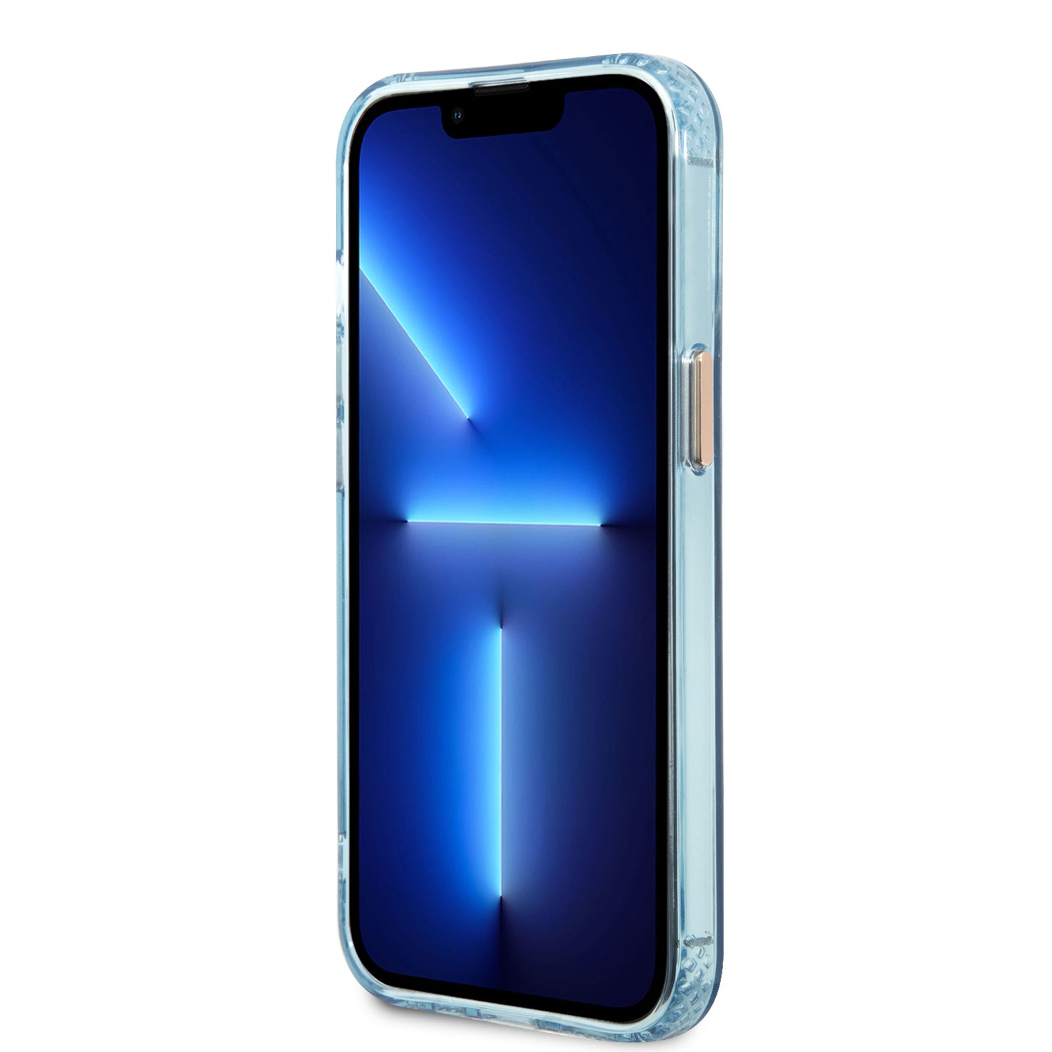 Guess “Gold Outline Collection” MagSafe Hard Case Θήκη προστασίας από σκληρό πλαστικό – iPhone 13 Pro Max (Μπλε – GUHMP13XHTCMB)