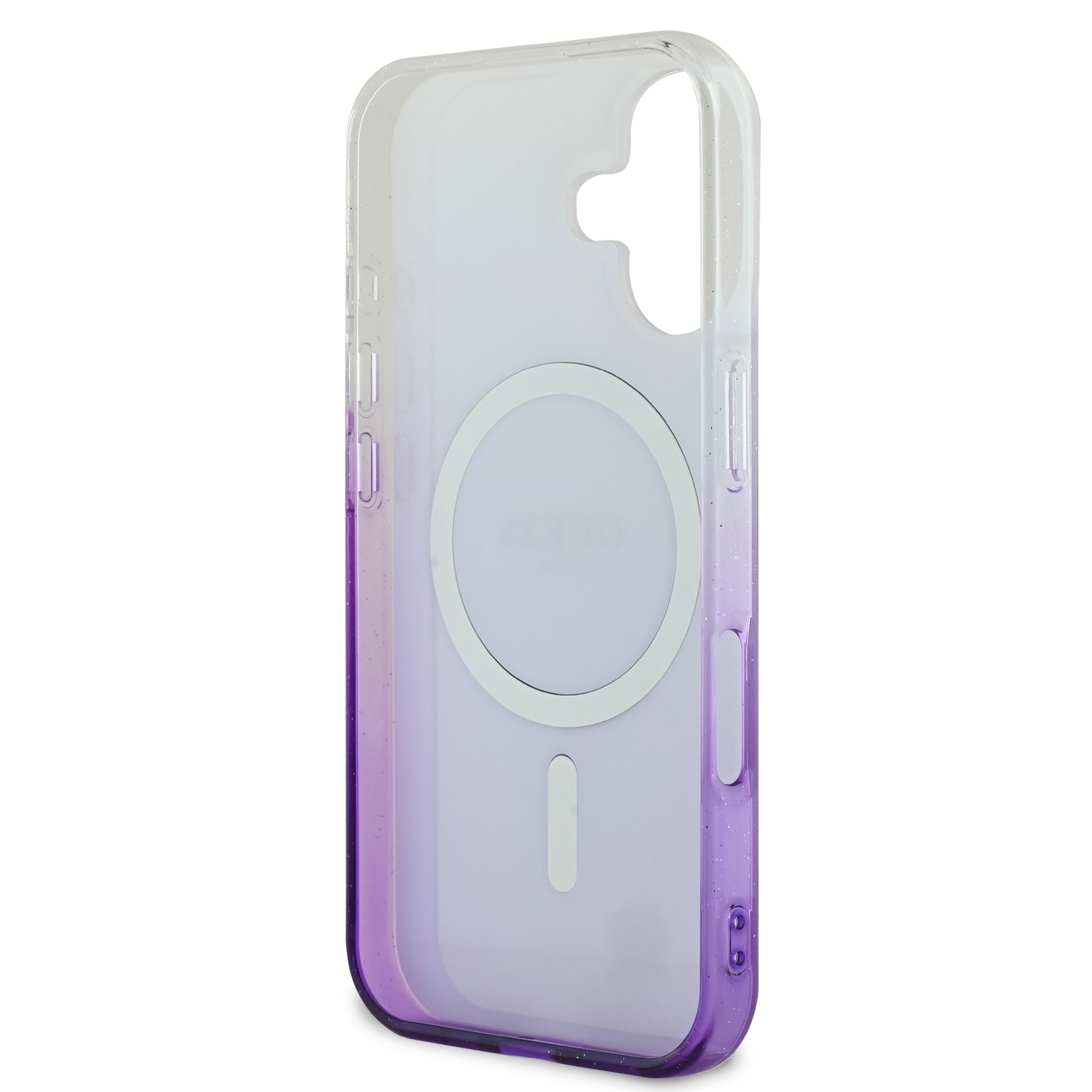 Guess Magsafe “Glitter Gradient” Hard Case Θήκη προστασίας από σκληρό πλαστικό – iPhone 16 (Μωβ – GUHMP16SHGRCELU)