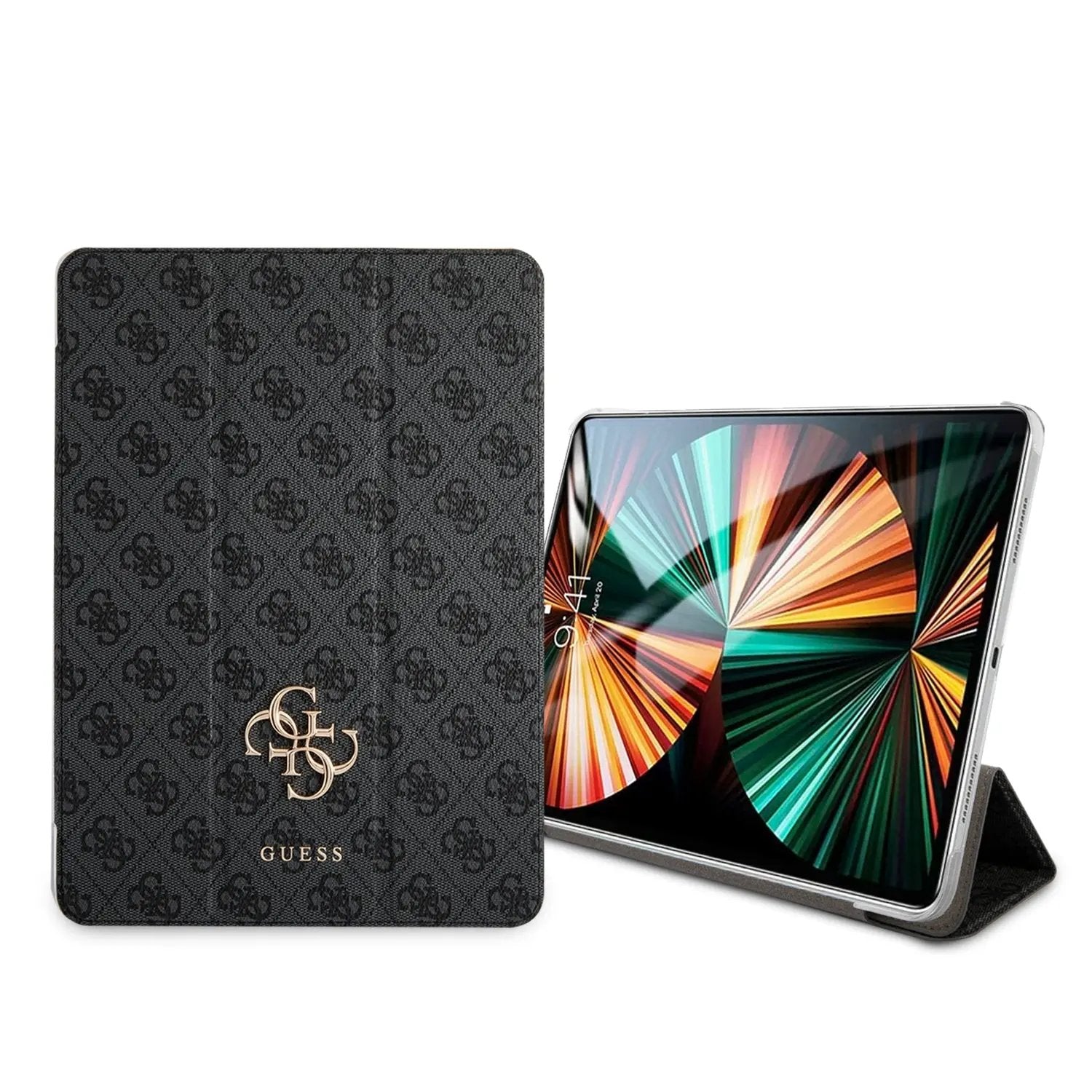 Guess 4G Logo Saffiano Collection Book Cover Θήκη κατάλληλη για Apple iPad Pro 2021 11" (Space Grey για GUIC11G4GFGR) – PhoneBazaar