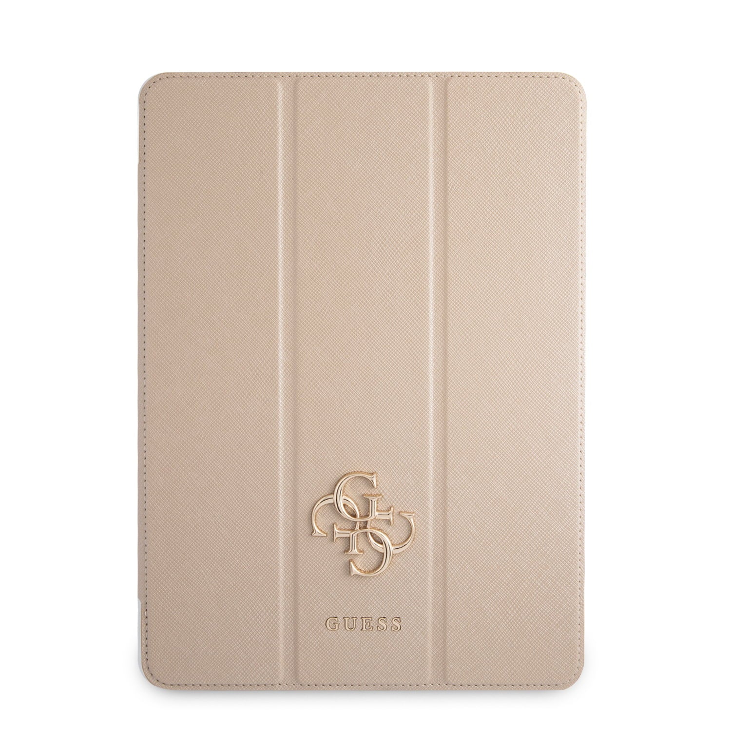 Guess 4G Logo Saffiano Collection Book Cover Θήκη κατάλληλη για Apple iPad Pro 2021 12,9" (Gold - GUIC12PUSASGO)