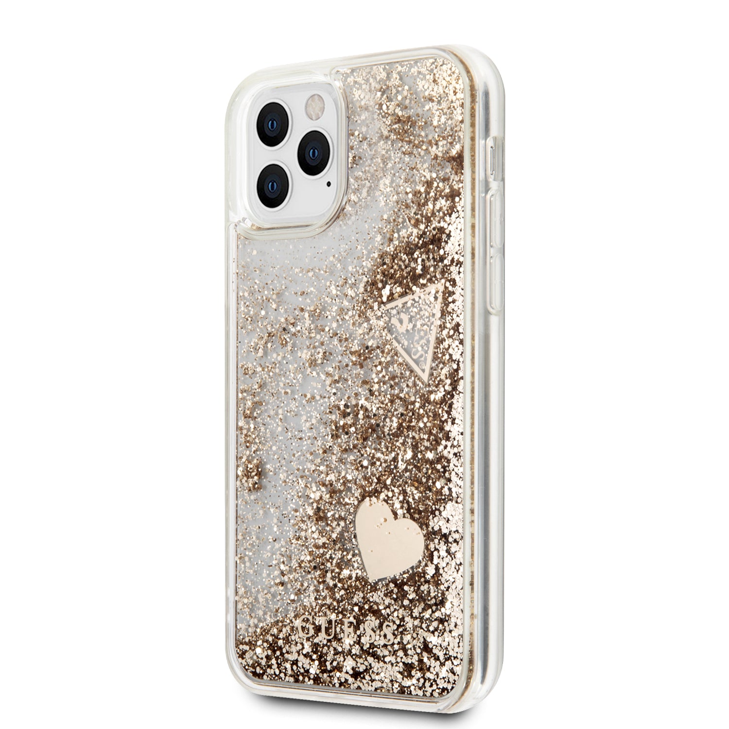 Guess “4G Logo Collection” Θηκη Προστασιας – iPhone 11 Pro (Clear/Glitter Gold)